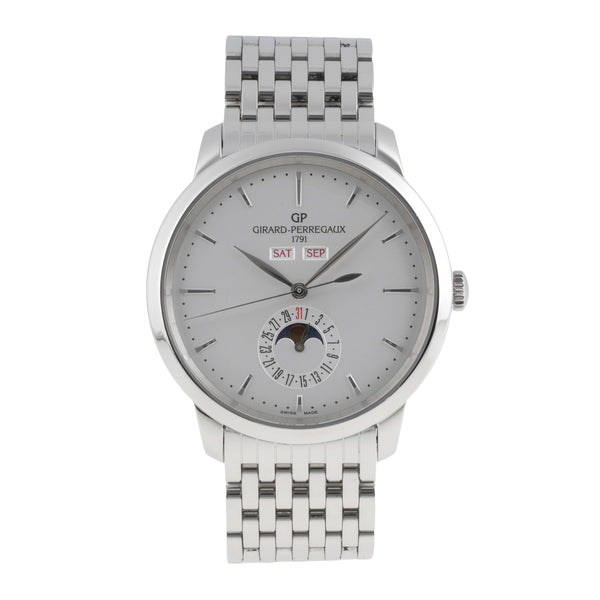 Girard Perregaux 1966 acier automatique montre pour hommes 49535-11-131-11A LP: 14400EUR  [2502799]
