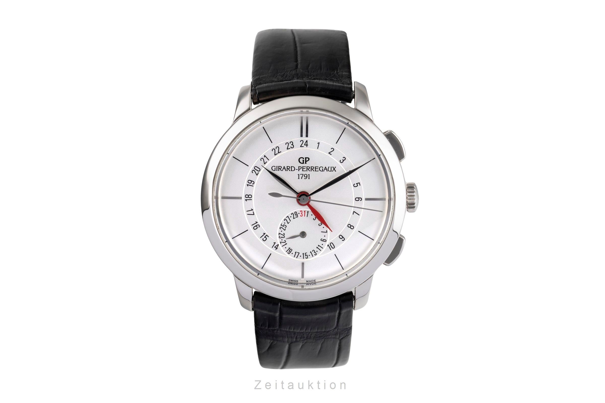 Girard Perregaux 1966 chronographe acier automatique montre pour hommes 49544  [2502800]