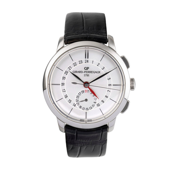 Girard Perregaux 1966 chronographe acier automatique montre pour hommes 49544  [2502800]