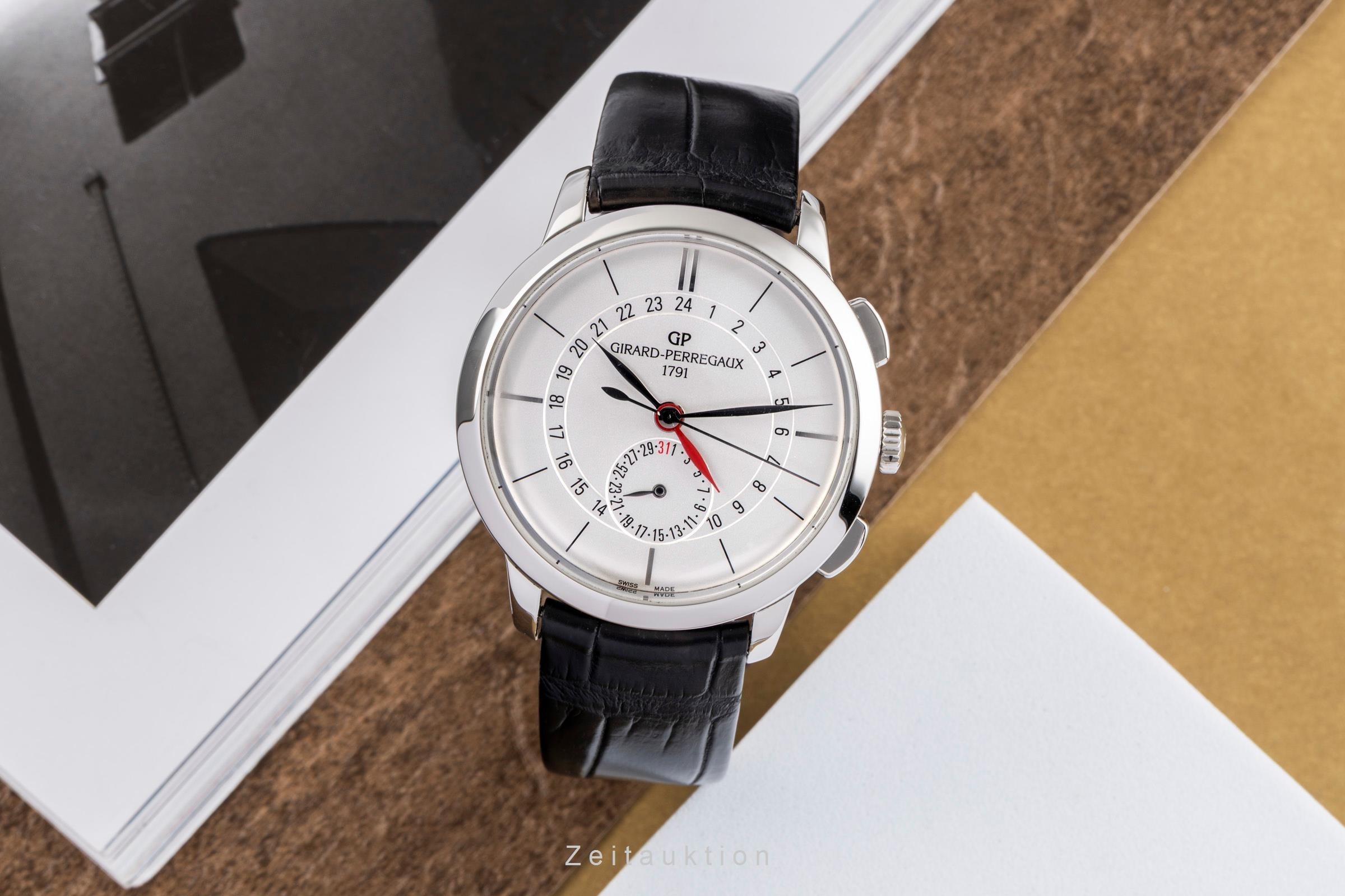 Girard Perregaux 1966 chronographe acier automatique montre pour hommes 49544  [2502800]