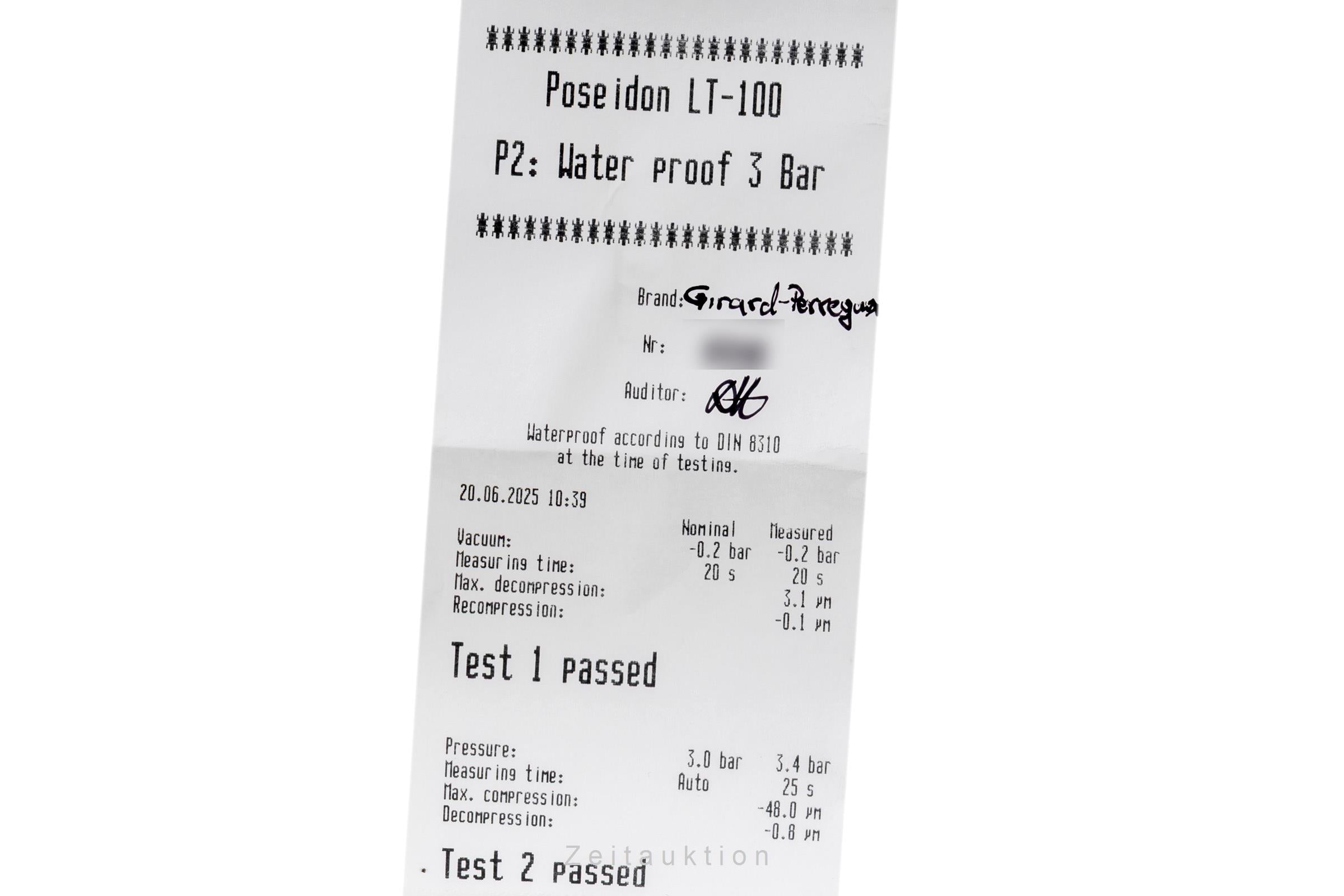 Girard Perregaux 1966 chronographe acier automatique montre pour hommes 49544  [2502800]