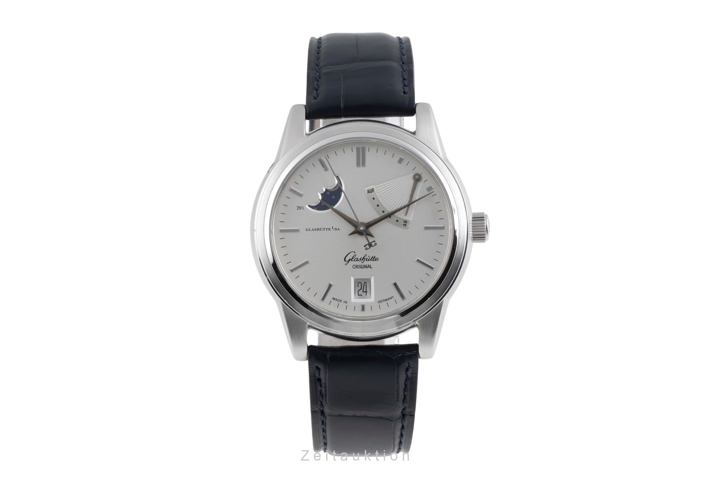Glashütte Senator acier automatique montre pour hommes 39-44-04-12-04  [2502801]