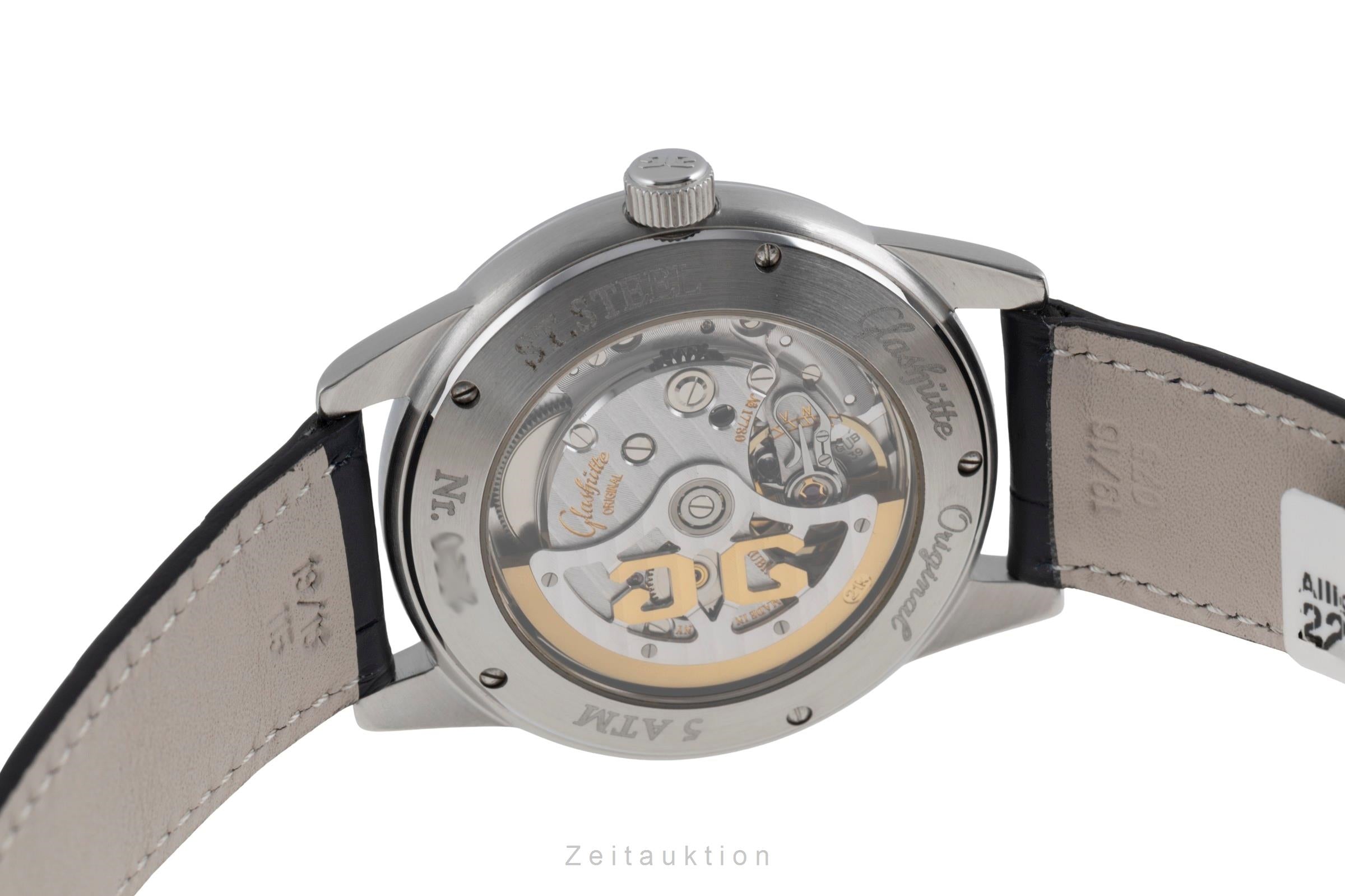 Glashütte Senator acier automatique montre pour hommes 39-44-04-12-04  [2502801]