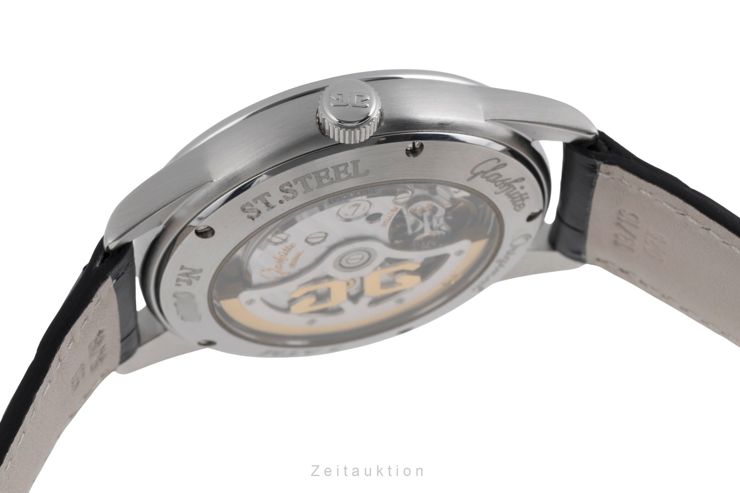 Glashütte Senator acier automatique montre pour hommes 39-44-04-12-04  [2502801]