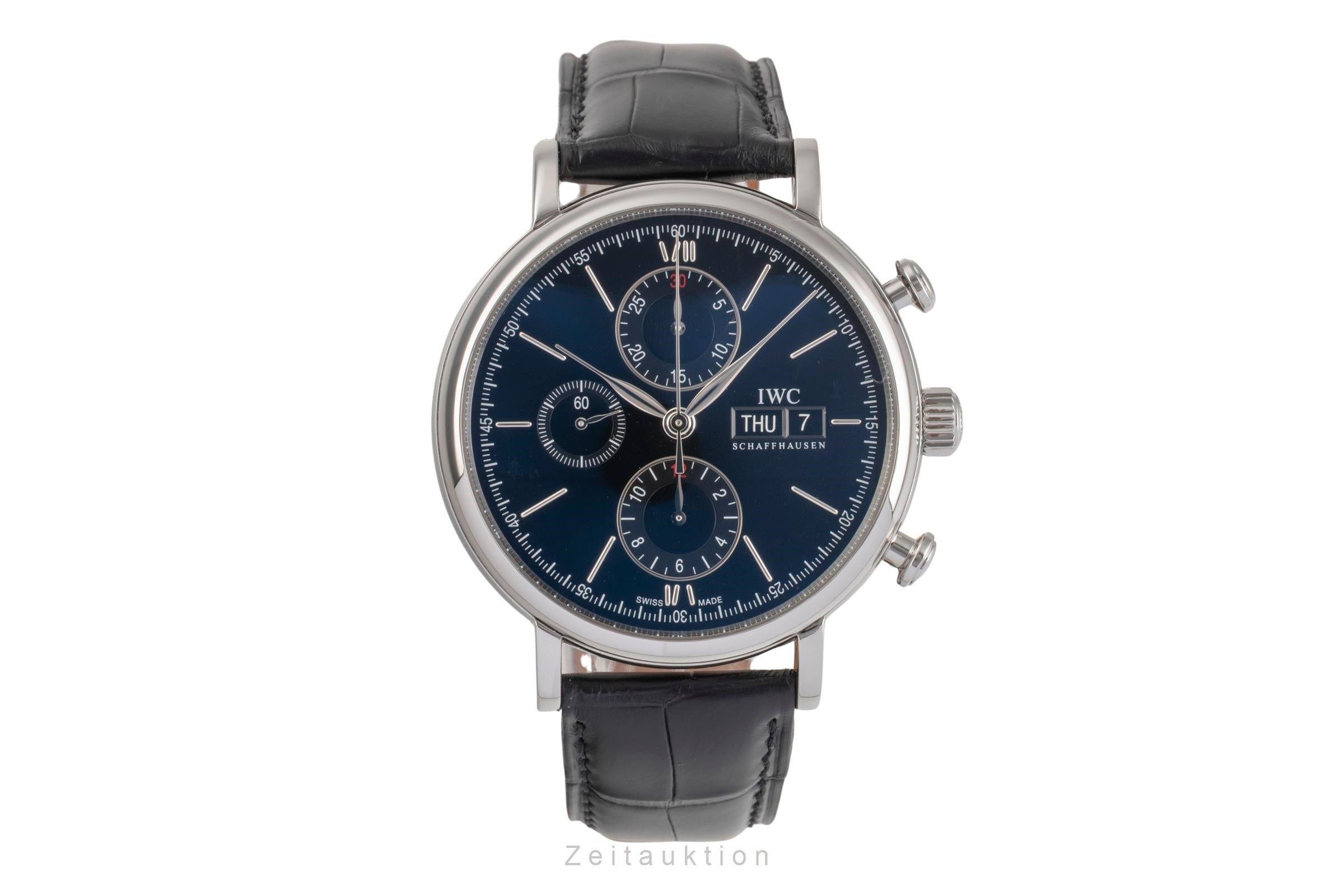 IWC Portofino chronograph steel automatic men's watch IW391010 LP: 7100EUR  [2502812]