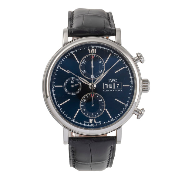 IWC Portofino chronograph steel automatic men's watch IW391010 LP: 7100EUR  [2502812]