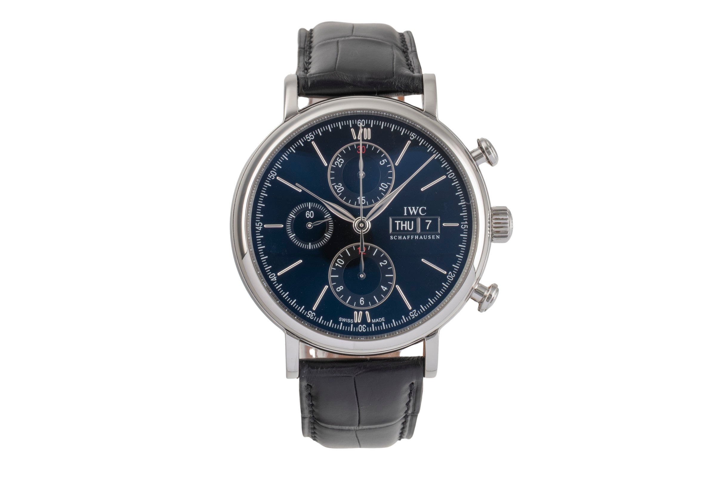 IWC Portofino cronografo acciaio automatismo orologio da uomo IW391010 LP: 7100EUR  [2502812]