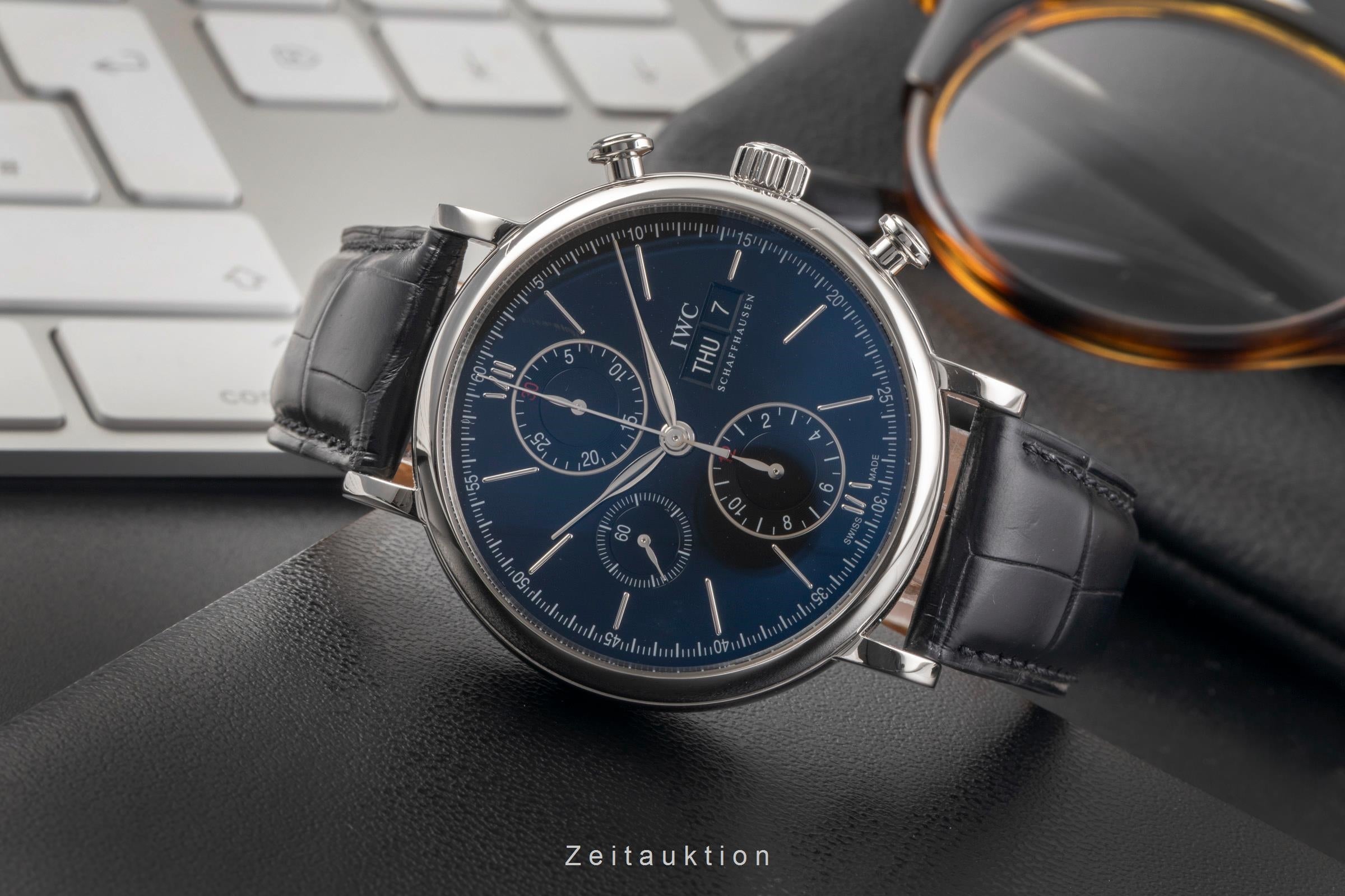 IWC Portofino chronograph steel automatic men's watch IW391010 LP: 7100EUR  [2502812]