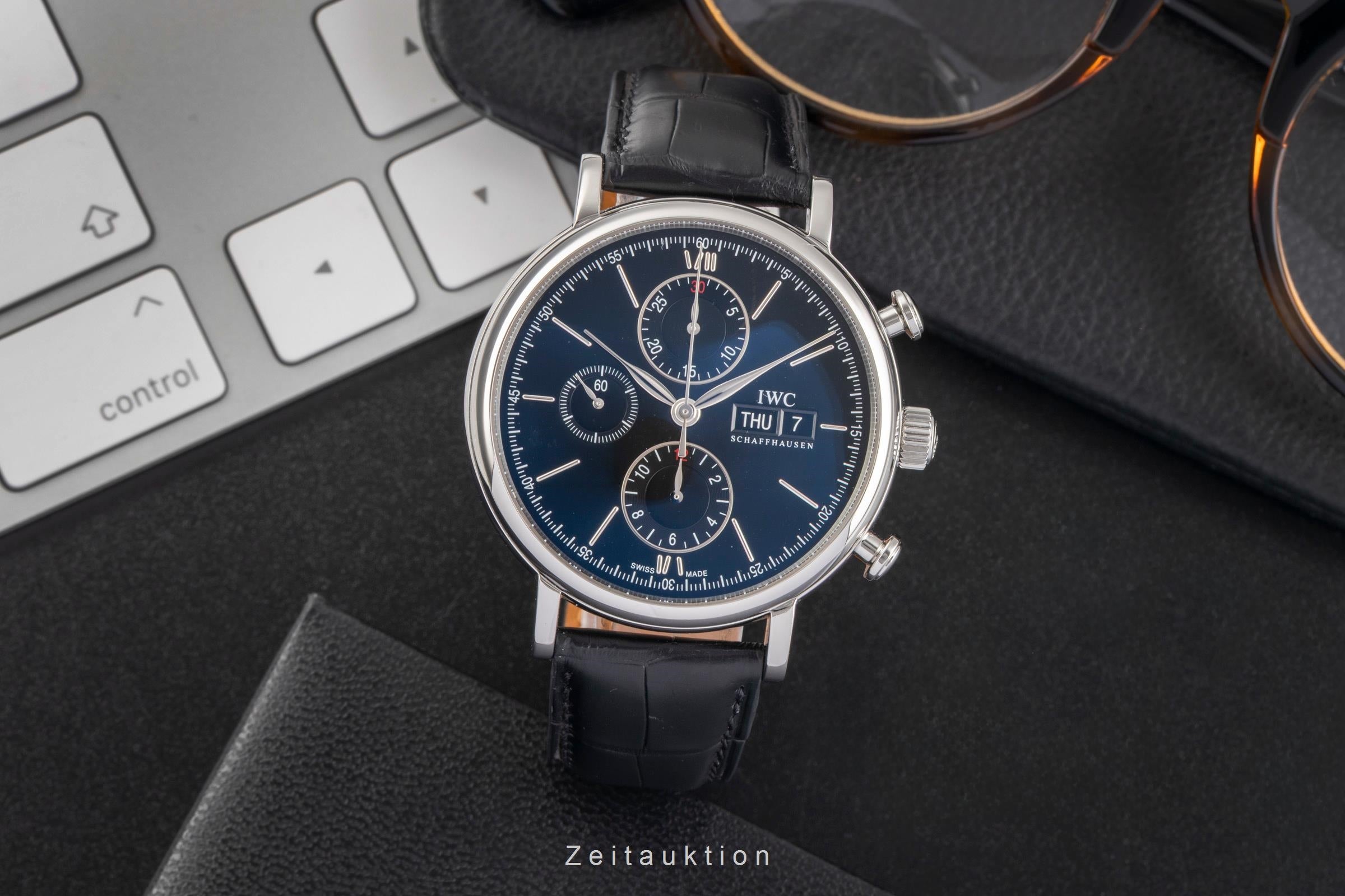 IWC Portofino chronograph steel automatic men's watch IW391010 LP: 7100EUR  [2502812]