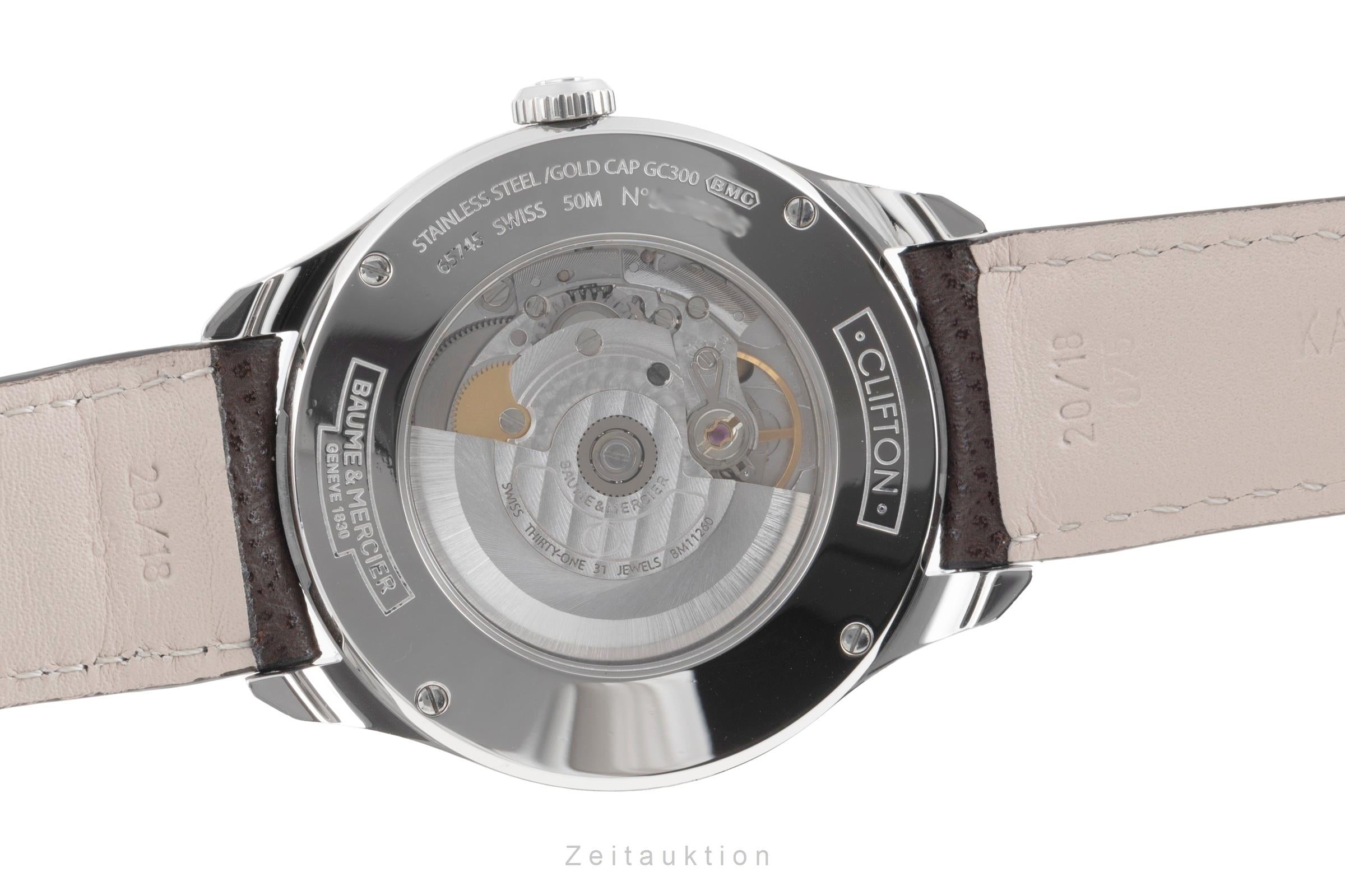 Baume & Mercier Clifton steel automatic men's watch M0A10139  65745 LP: 4400EUR  [2502814]