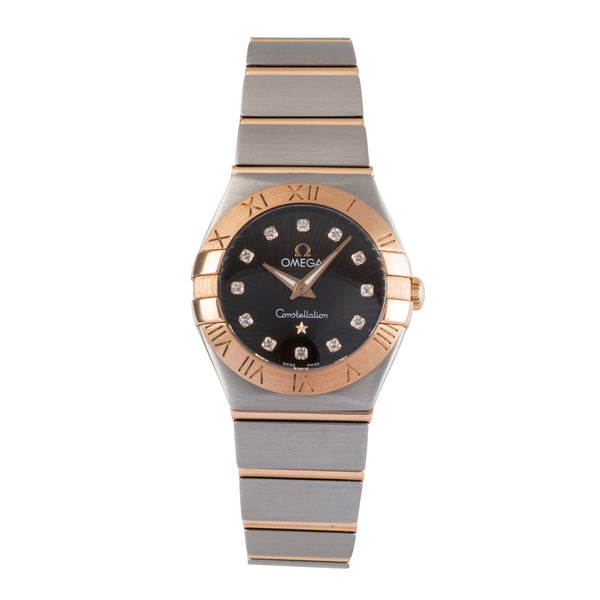Omega Constellation acier / or  quartz montre pour femmes 123.20.24.60.63.001  [2502823]