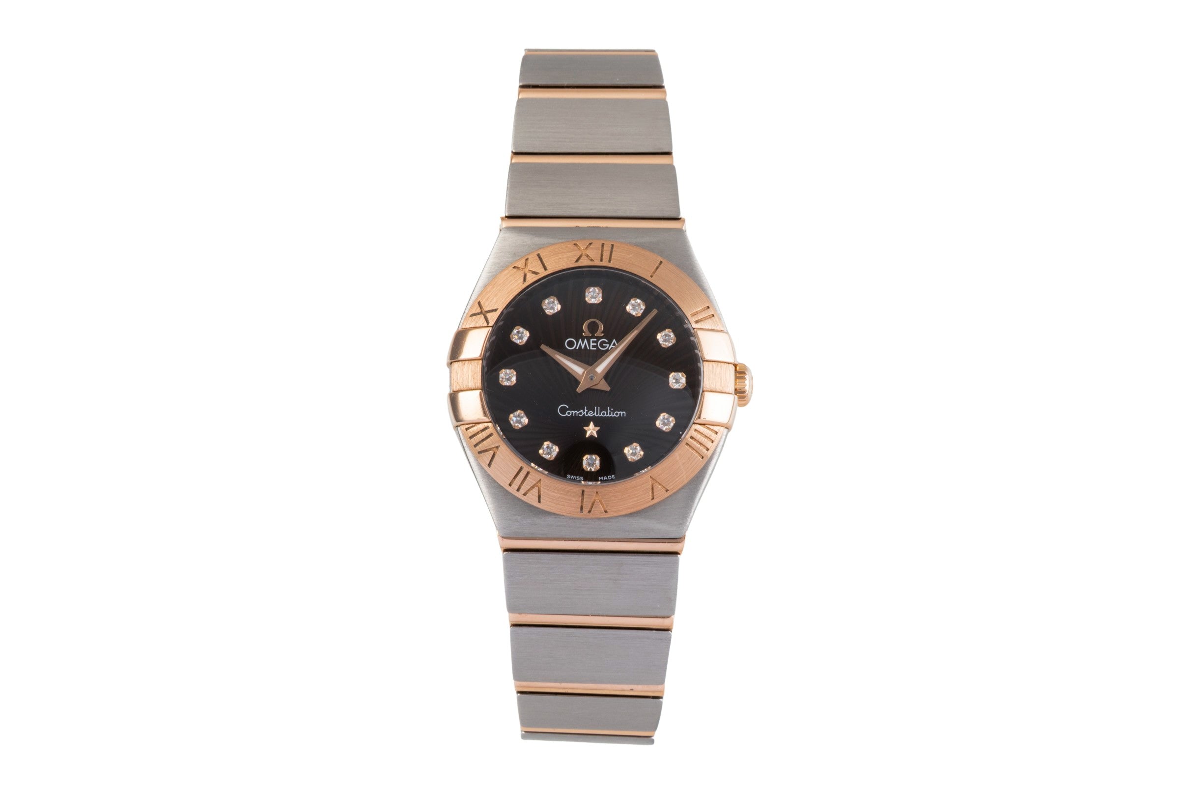 Omega Constellation steel / gold quartz women's watch 123.20.24.60.63.001  [2502823]