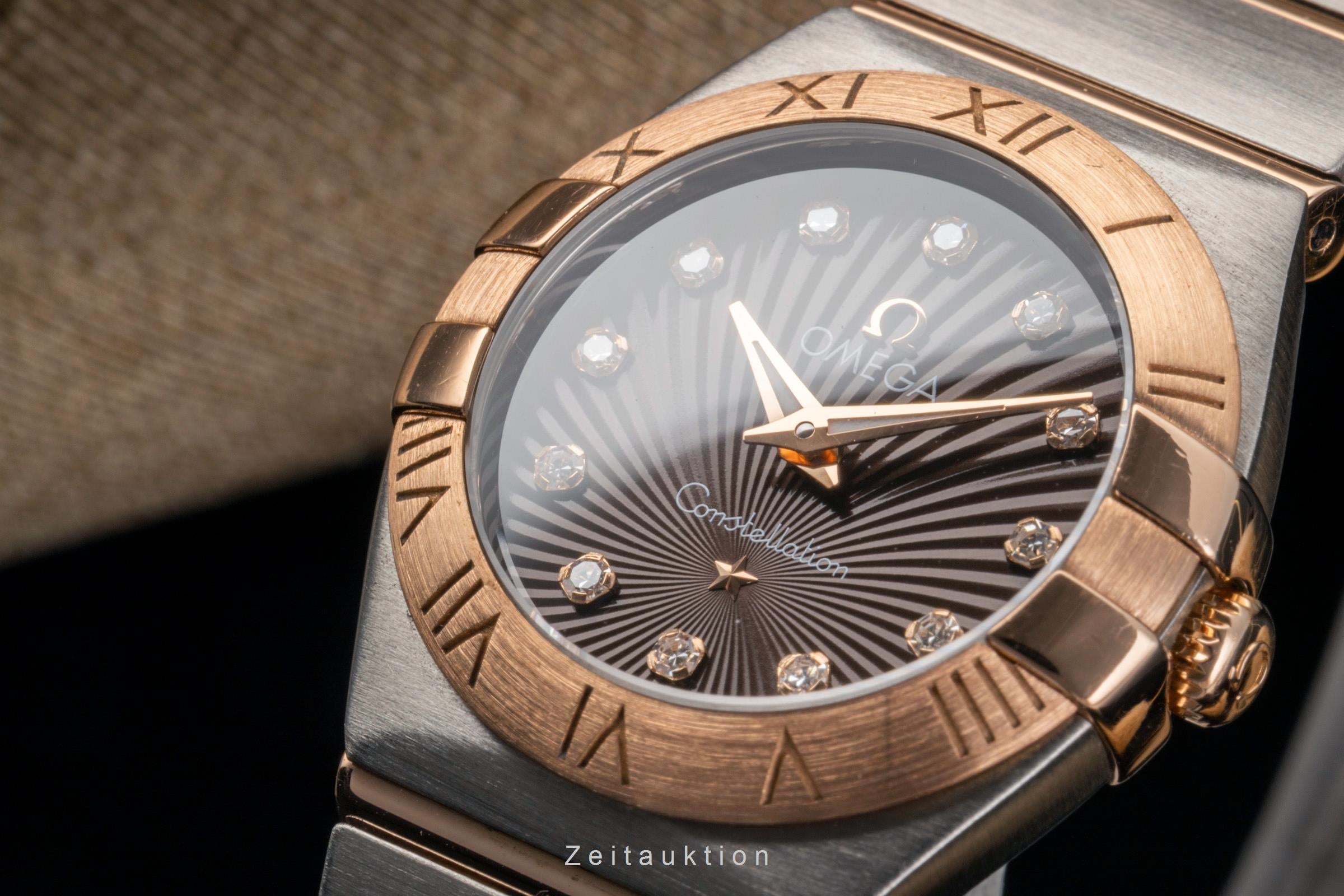 Omega Constellation acier / or  quartz montre pour femmes 123.20.24.60.63.001  [2502823]