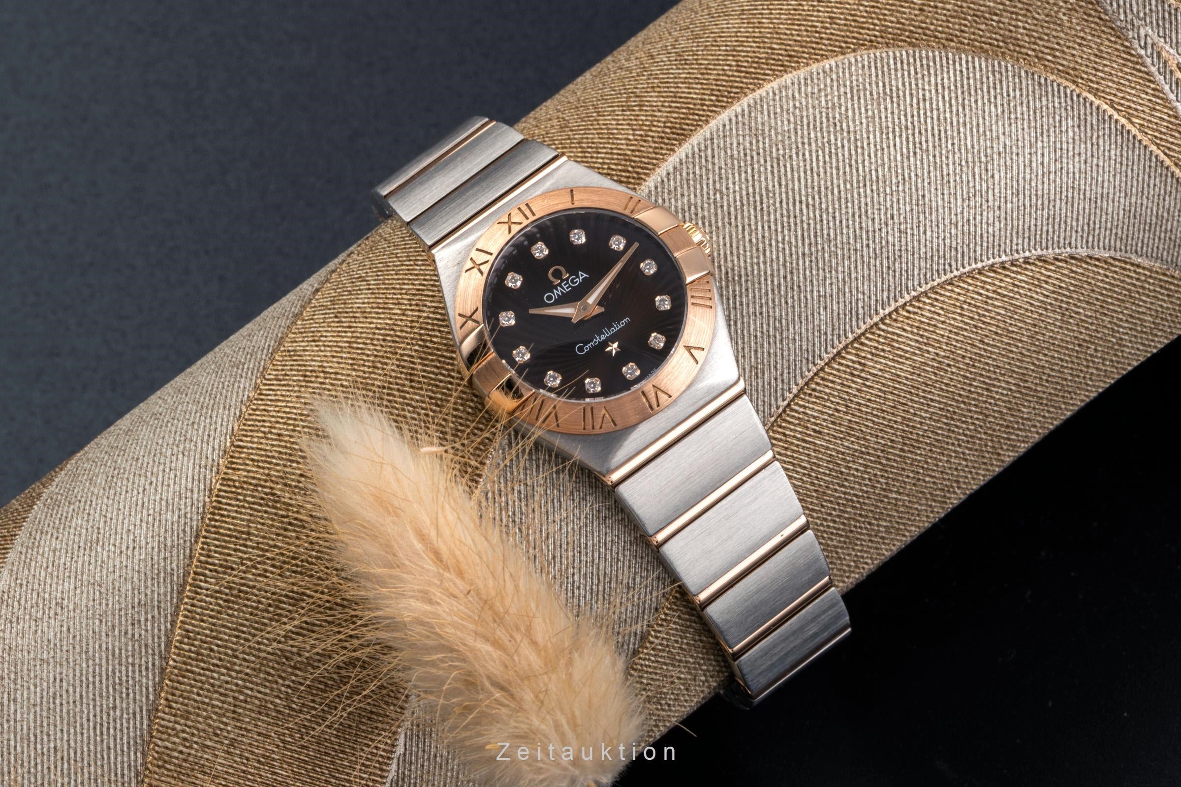 Omega Constellation acier / or  quartz montre pour femmes 123.20.24.60.63.001  [2502823]