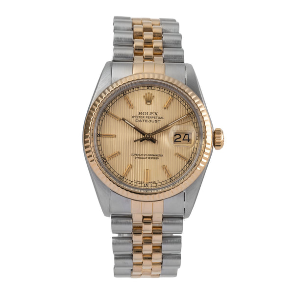 Rolex Datejust 36 Tapestry Dial Stahl / Gold Automatik Ref. 16013 Klassiker  [2502839]