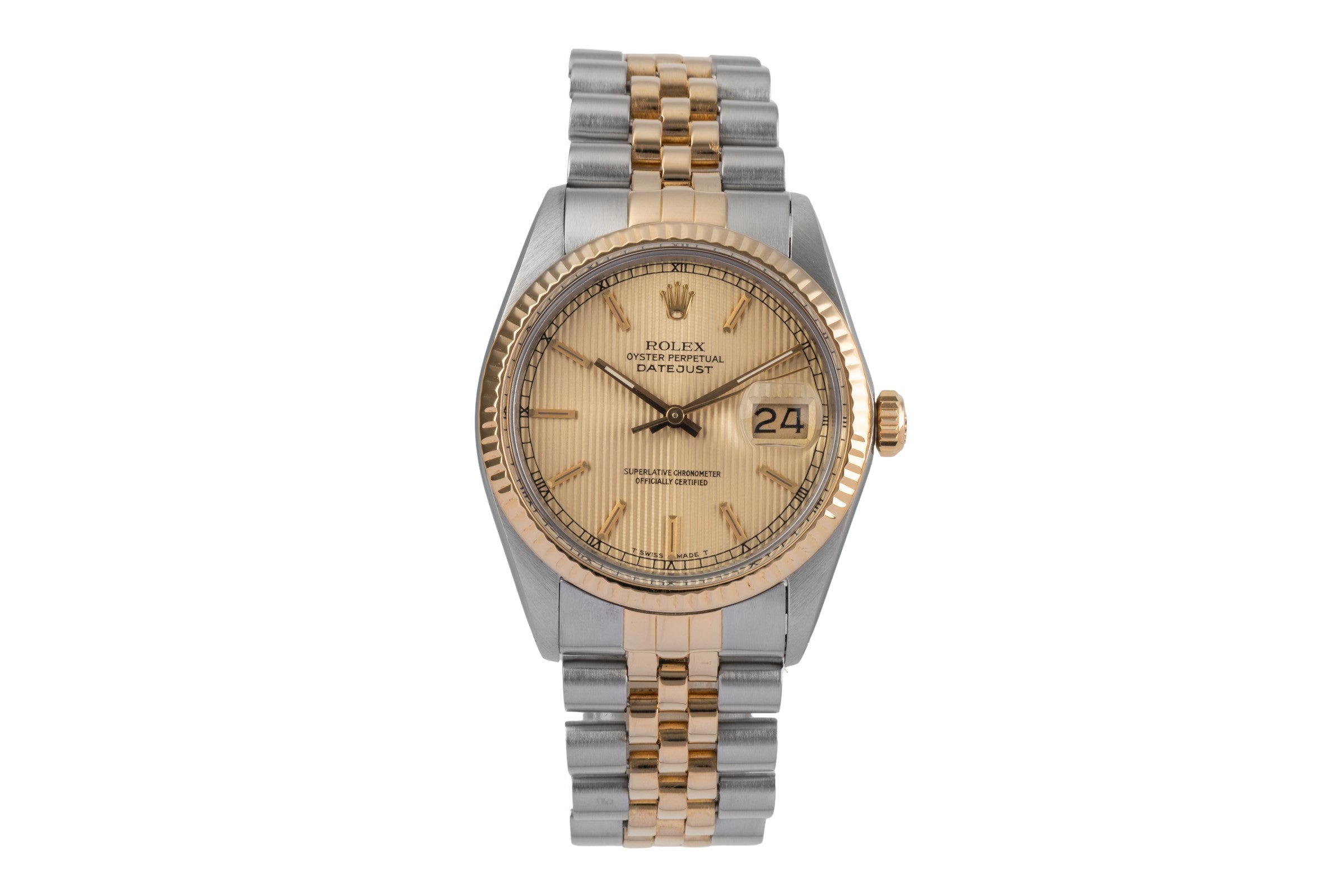 Rolex Datejust acero / oro automático reloj para caballeros 16013 Vintage  [2502839]