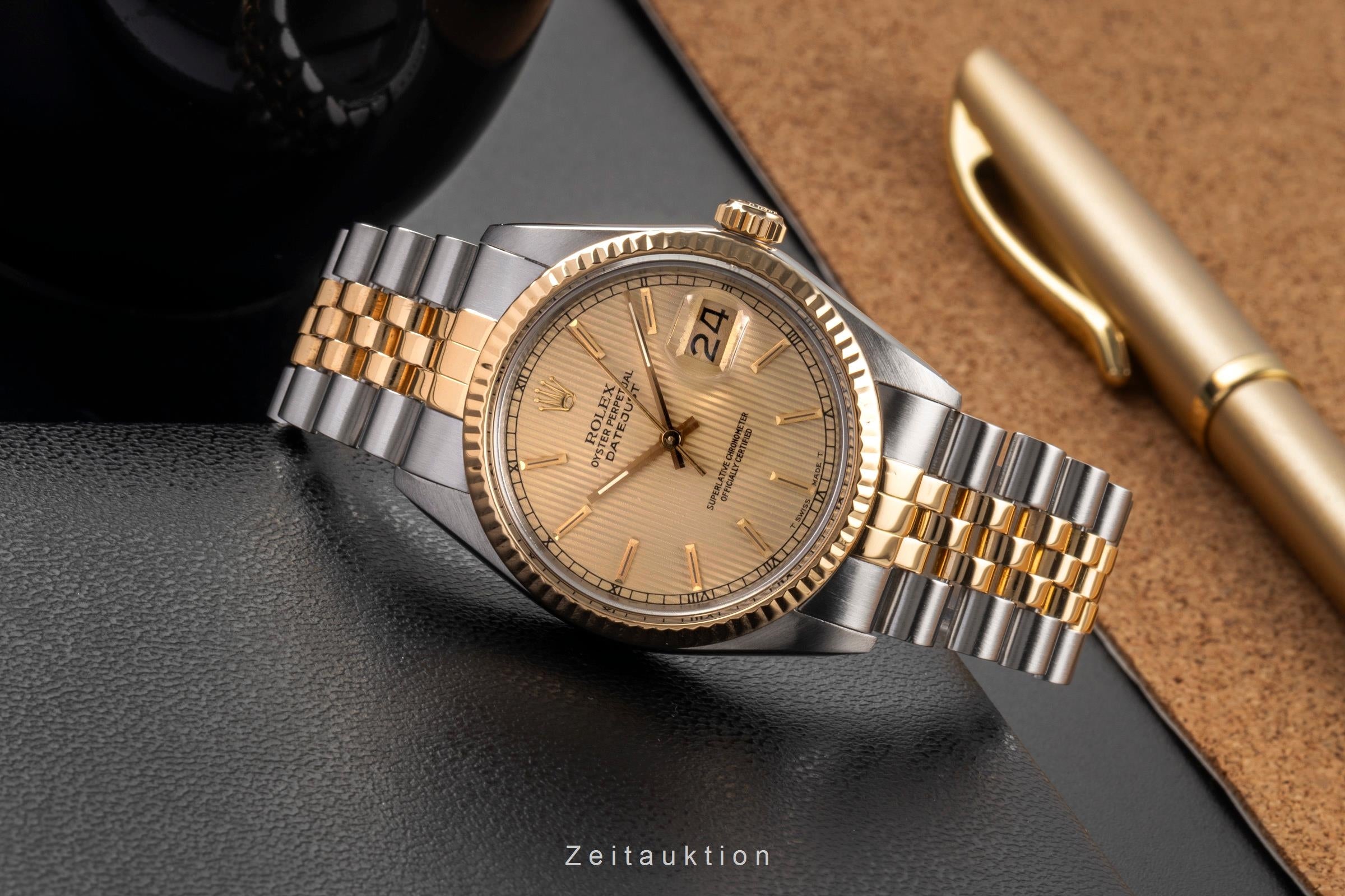 Rolex Datejust 36 Tapestry Dial Stahl / Gold Automatik Ref. 16013 Klassiker  [2502839]