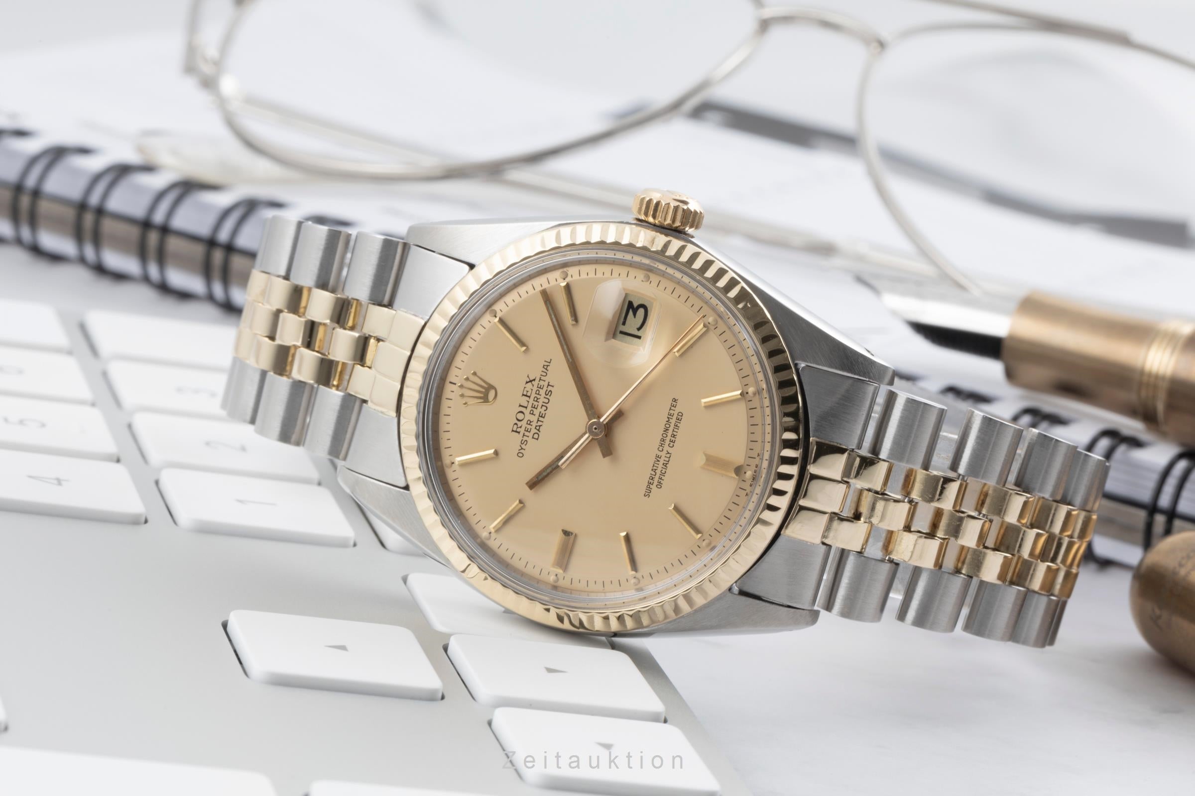 Rolex Datejust steel / gold automatic men's watch 1601 Vintage  [2502841]