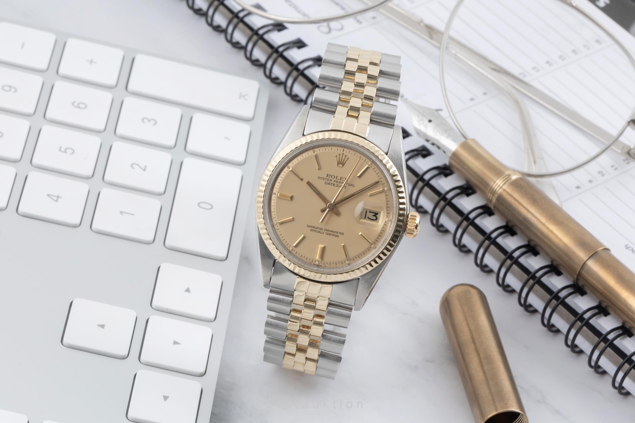 Rolex Datejust steel / gold automatic men's watch 1601 Vintage  [2502841]