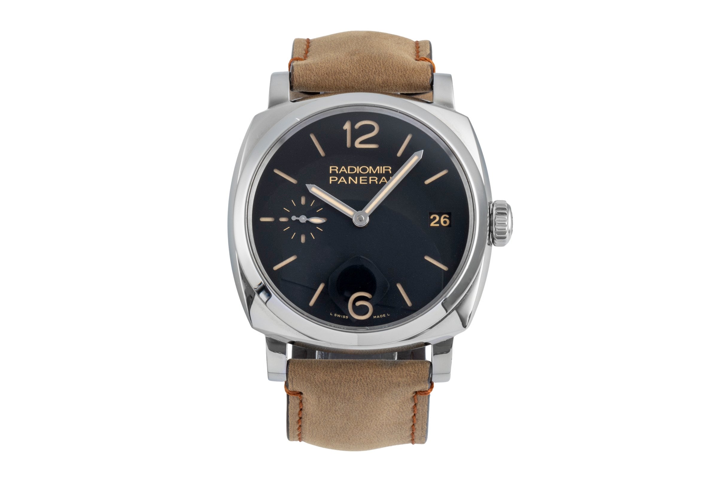 Panerai Radiomir acero cuerda manual reloj para caballeros PAM00514 LP: 7200EUR  [2502847]