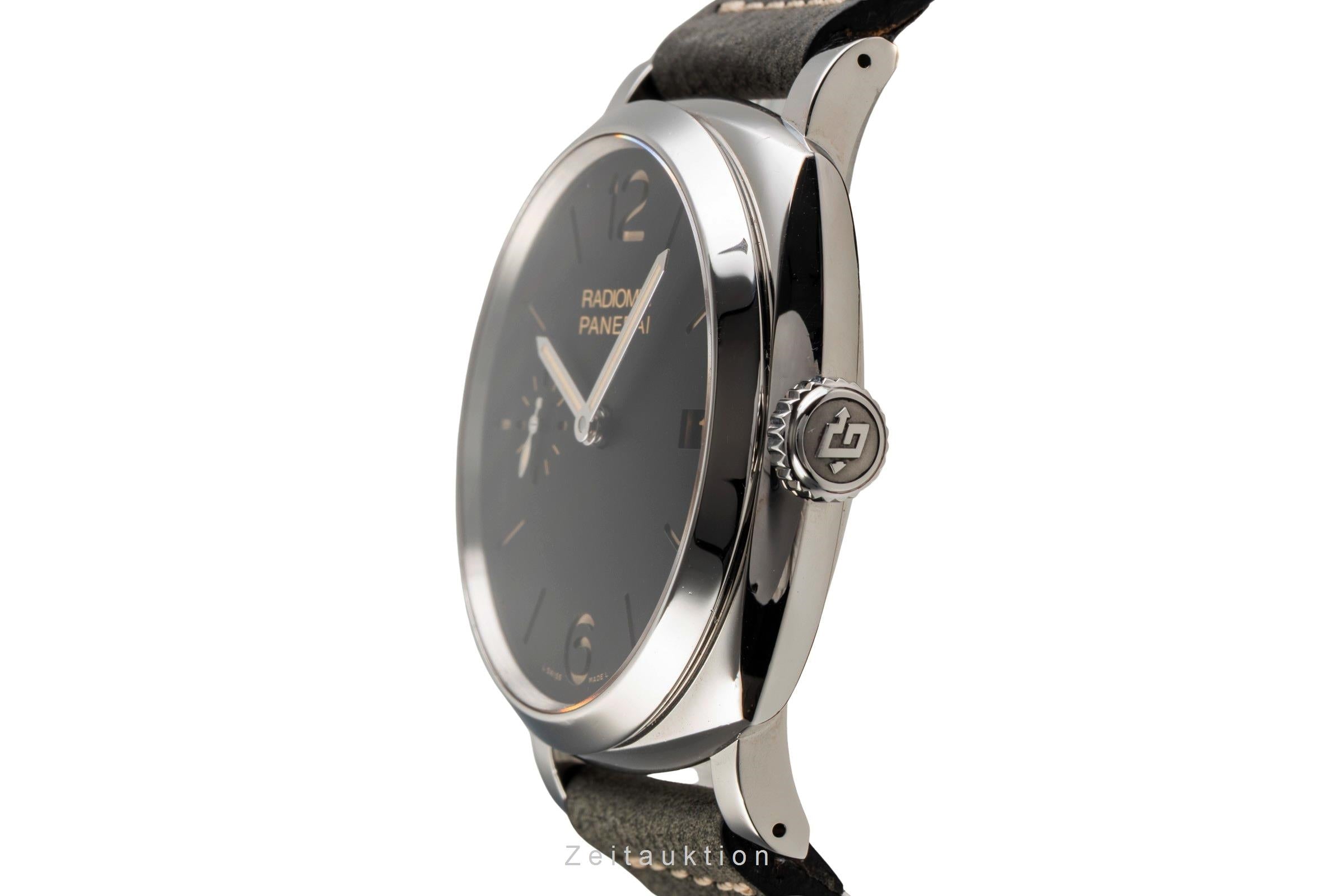 Panerai Radiomir 1940 3 Days Stahl Handaufzug Herrenuhr PAM00514 B&P 2016 [2502847]