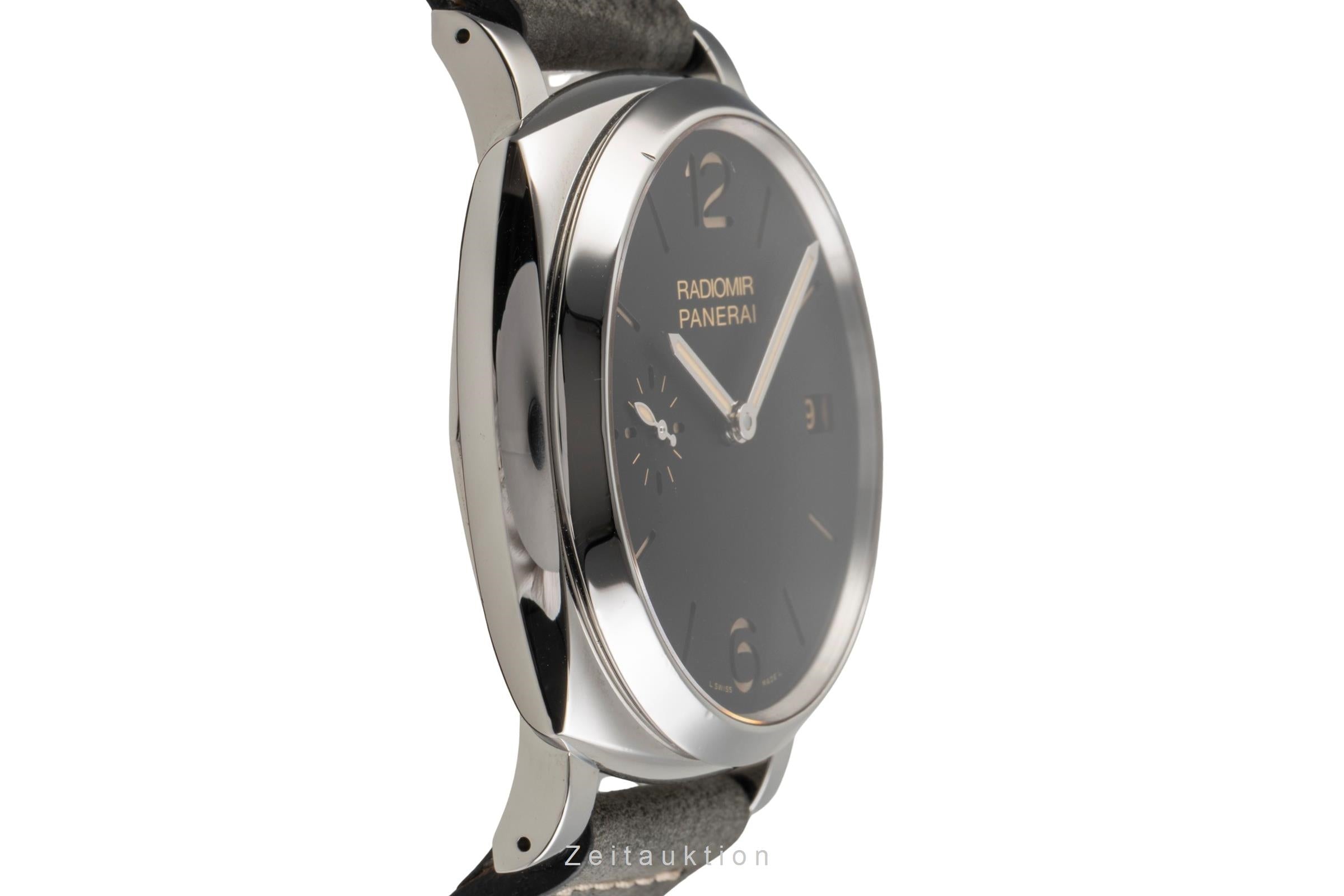 Panerai Radiomir 1940 3 Days Stahl Handaufzug Herrenuhr PAM00514 B&P 2016 [2502847]