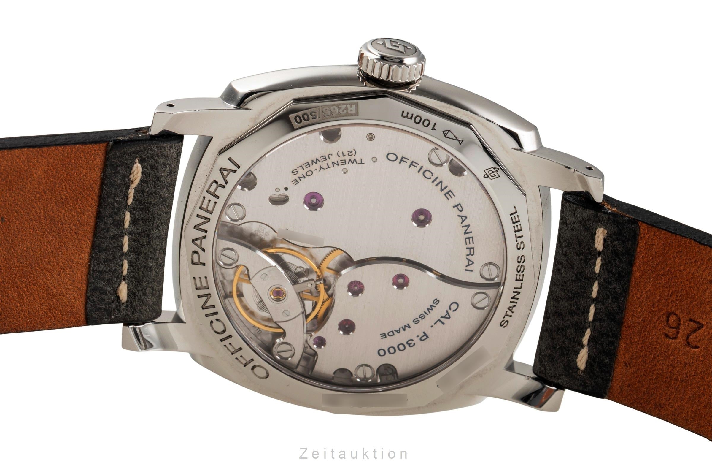 Panerai Radiomir 1940 3 Days Stahl Handaufzug Herrenuhr PAM00514 B&P 2016 [2502847]