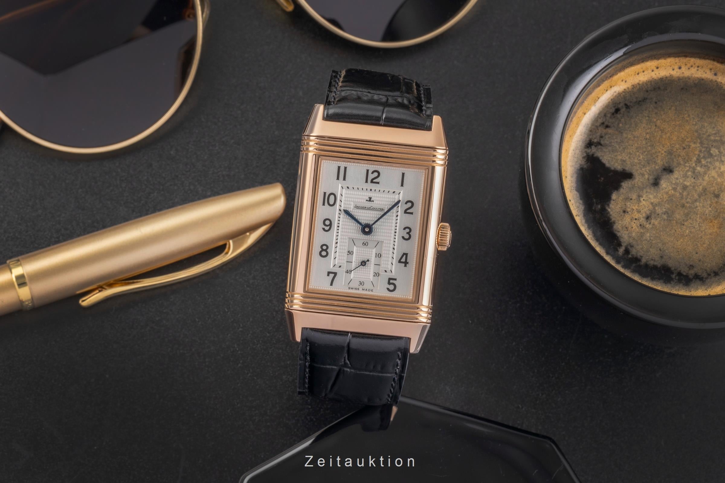 Jaeger LeCoultre Reverso 18 ct red gold manual winding men's watch Q3732420  273.2.04 LP: 37500EUR  [2502852]