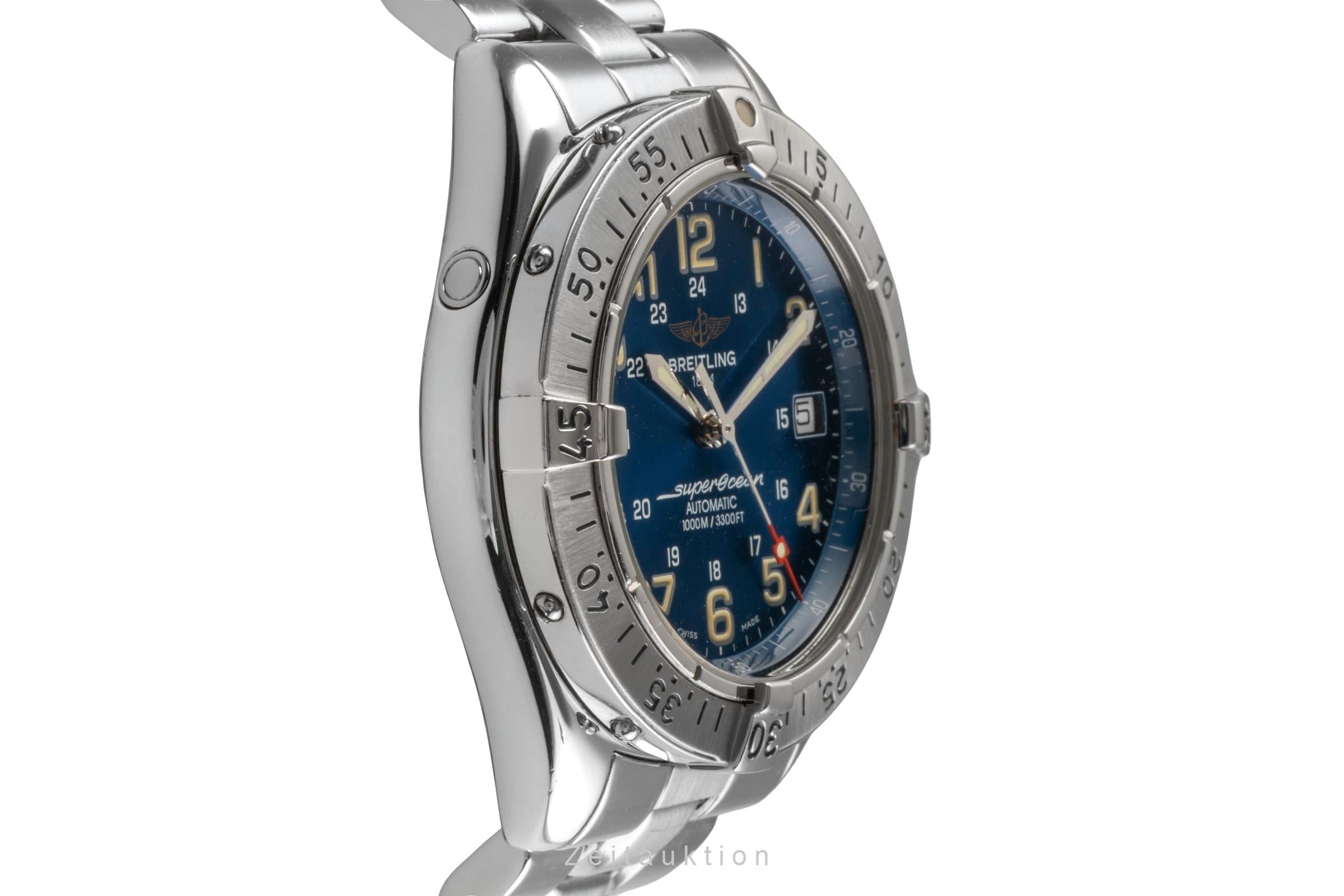 Breitling Superocean acciaio automatismo orologio da tasca A17040  [2502856]