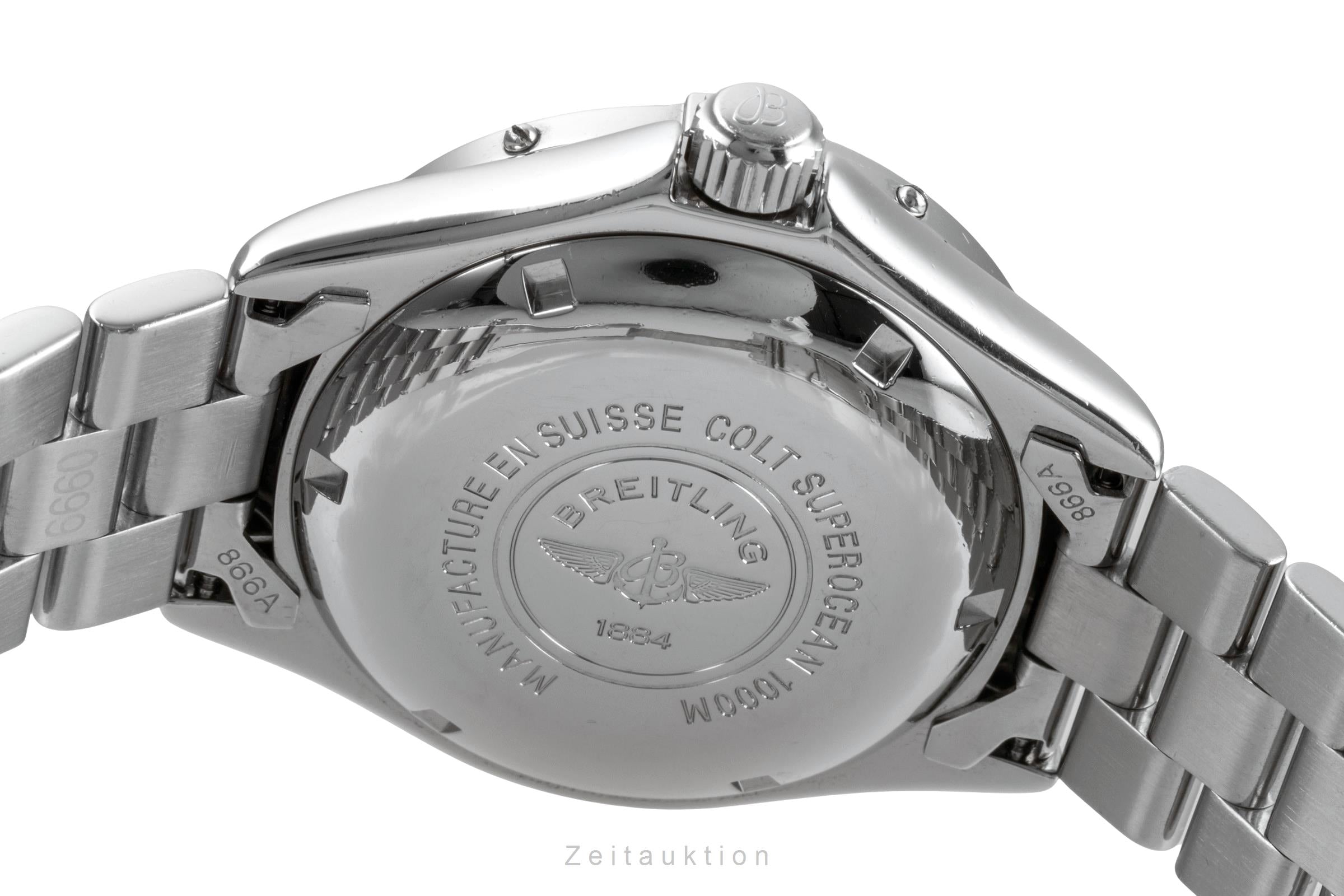 Breitling Superocean acciaio automatismo orologio da tasca A17040  [2502856]