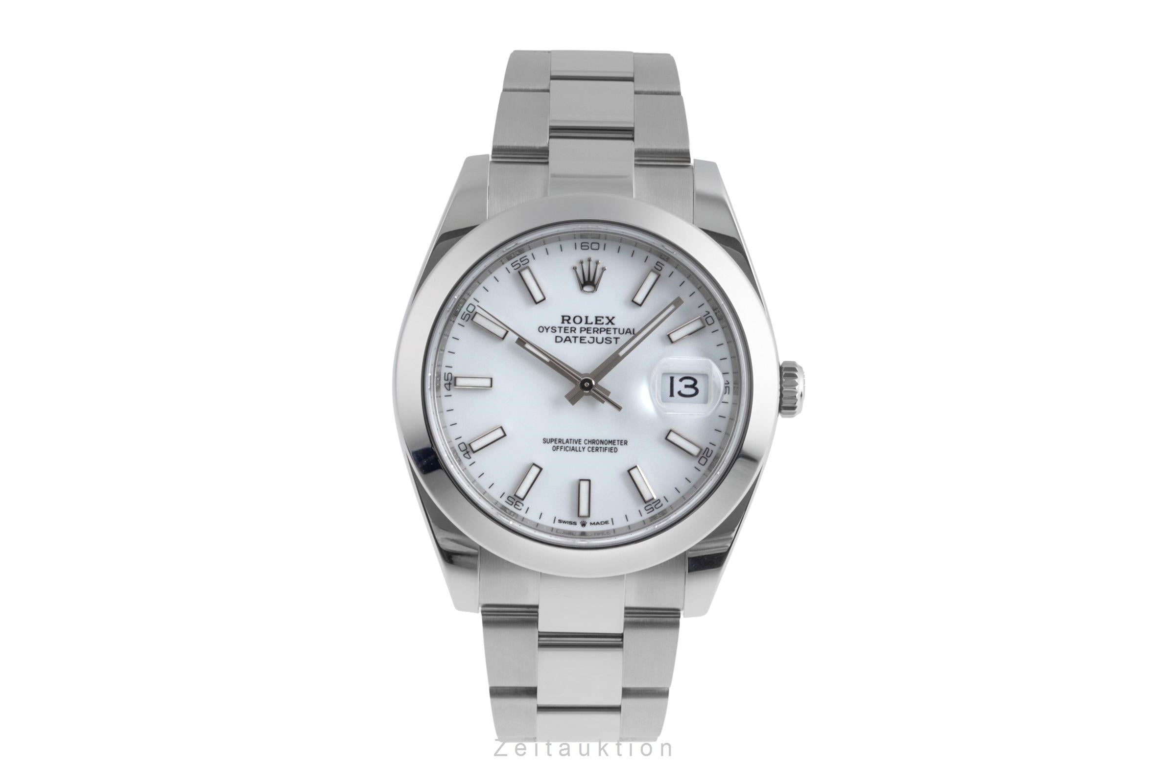 Rolex Datejust 41 Automatik Stahl Herrenuhr Oyster Perpetual 126300 B&P 2025 [2502859]