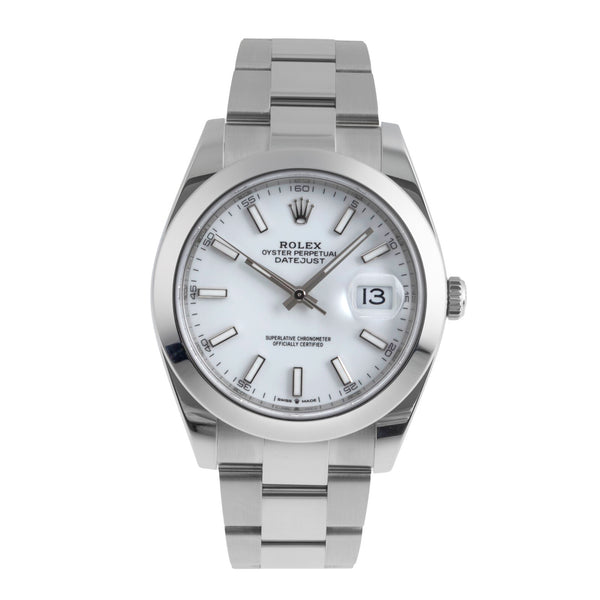 Rolex Datejust 41 Automatik Stahl Herrenuhr Oyster Perpetual 126300 B&P 2025 [2502859]