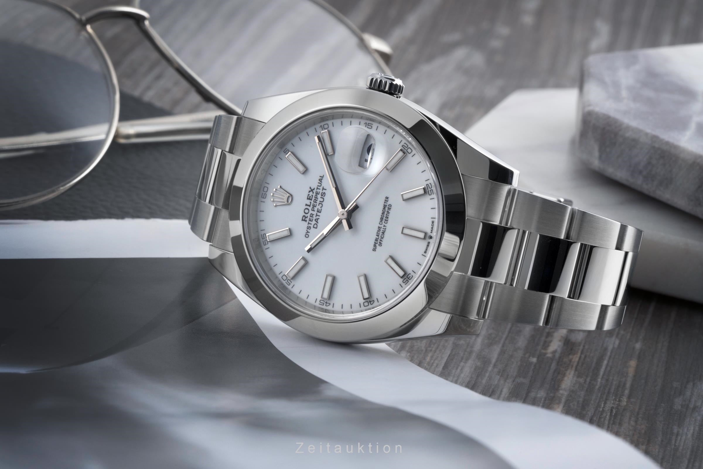 Rolex Datejust 41 Automatik Stahl Herrenuhr Oyster Perpetual 126300 B&P 2025 [2502859]