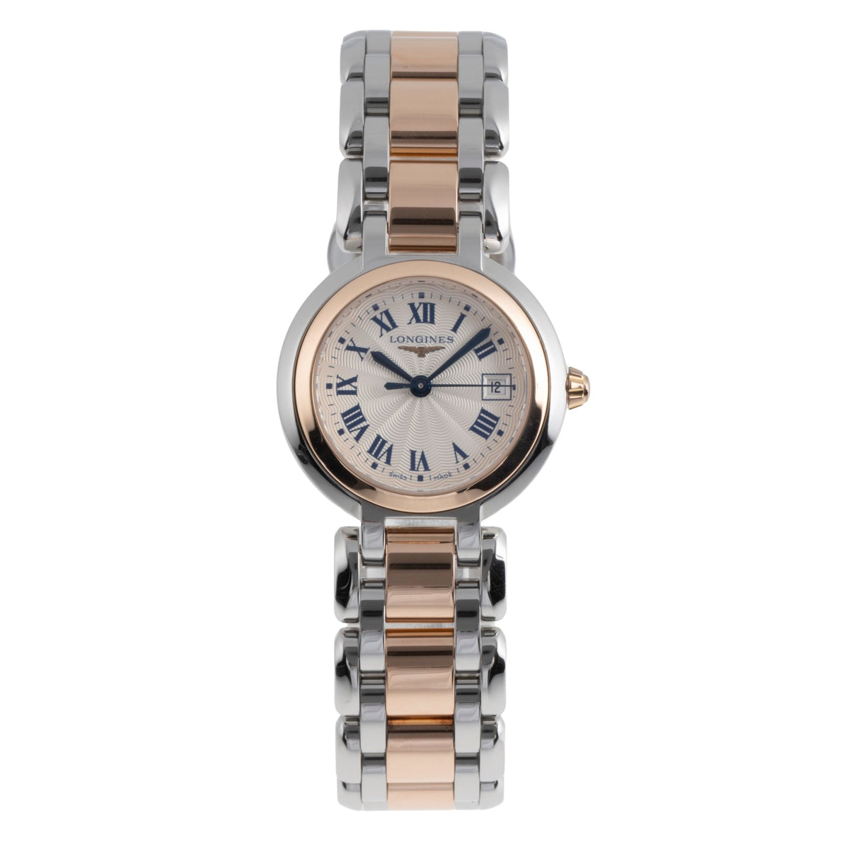 Longines Prima Luna steel gold quartz L