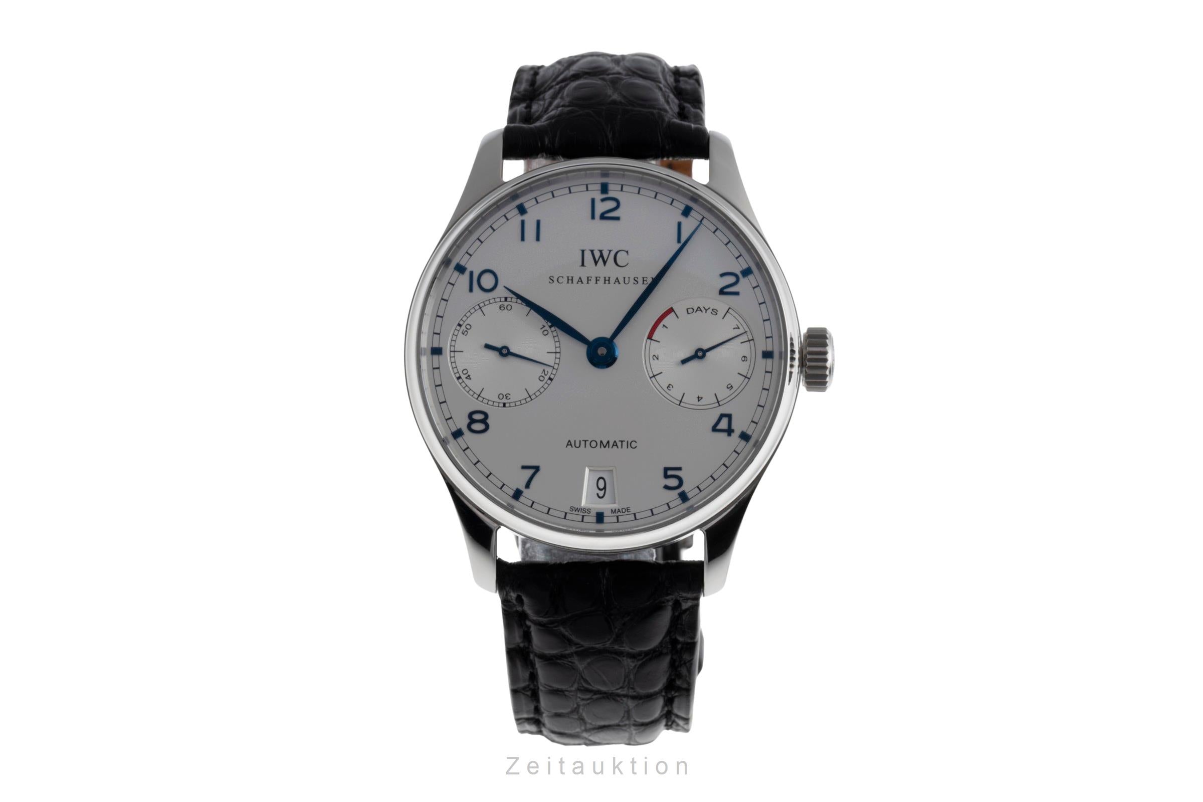 IWC Portugieser acciaio automatismo orologio da uomo IW500107 LP: 14000EUR  [2502870]