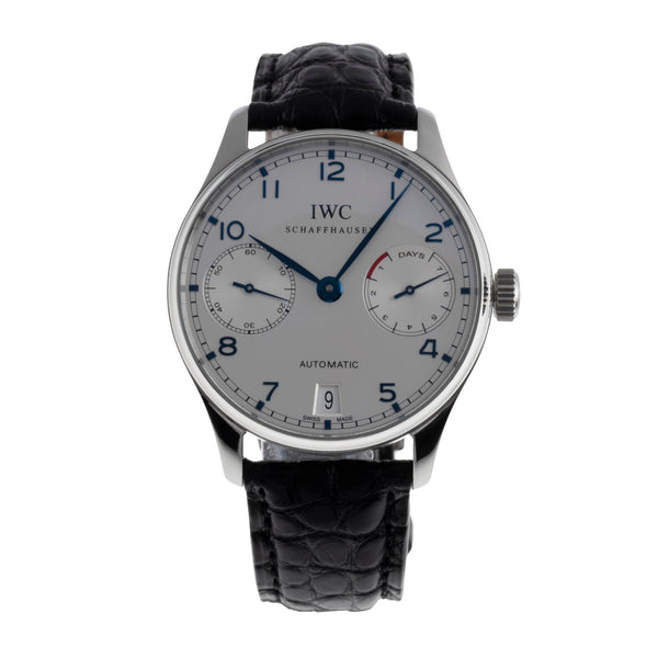 IWC Portugieser acciaio automatismo orologio da uomo IW500107 LP: 14000EUR  [2502870]
