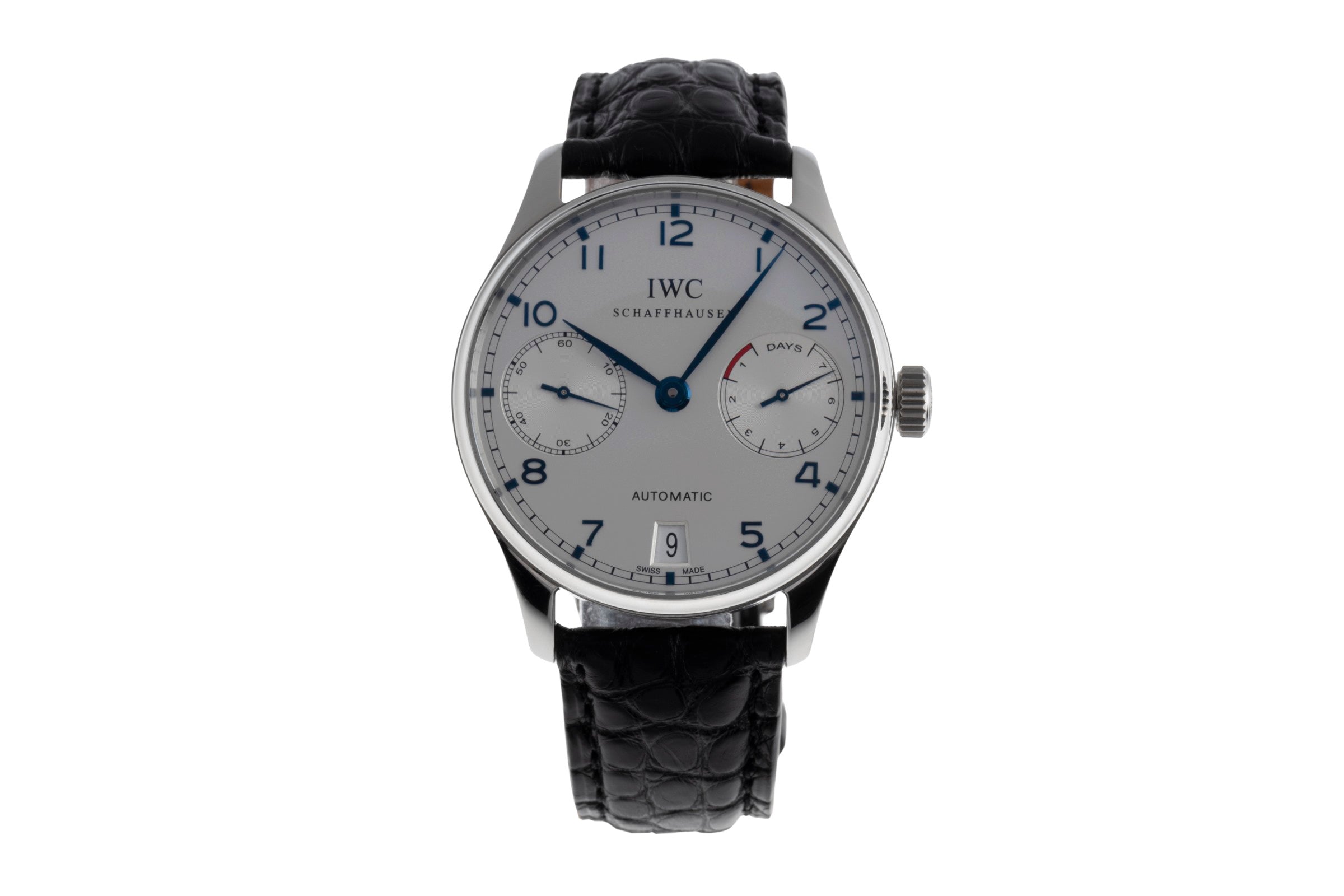 IWC Portugieser acciaio automatismo orologio da uomo IW500107 LP: 14000EUR  [2502870]