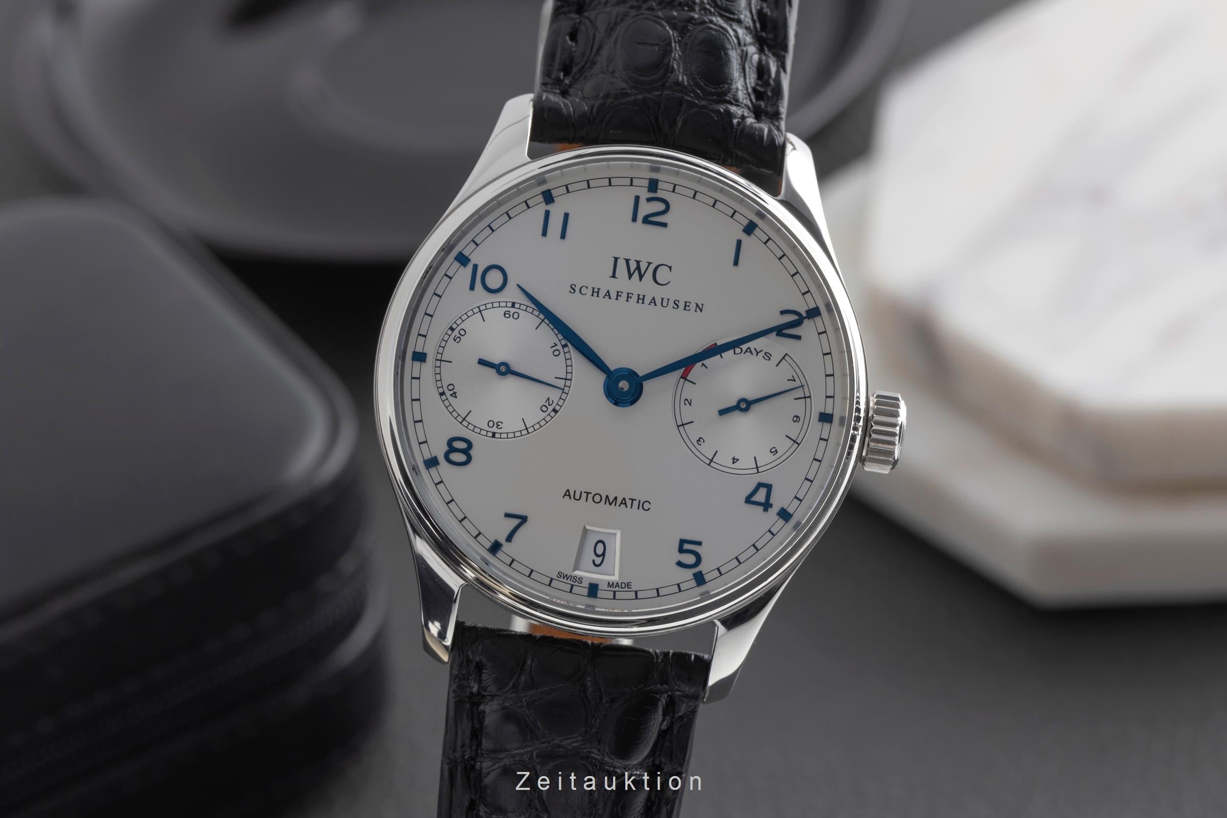 IWC Portugieser acciaio automatismo orologio da uomo IW500107 LP: 14000EUR  [2502870]