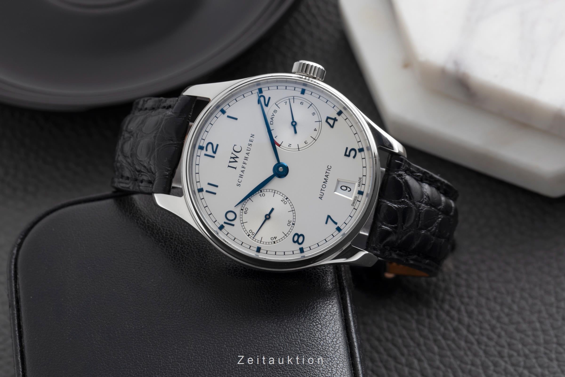 IWC Portugieser acciaio automatismo orologio da uomo IW500107 LP: 14000EUR  [2502870]