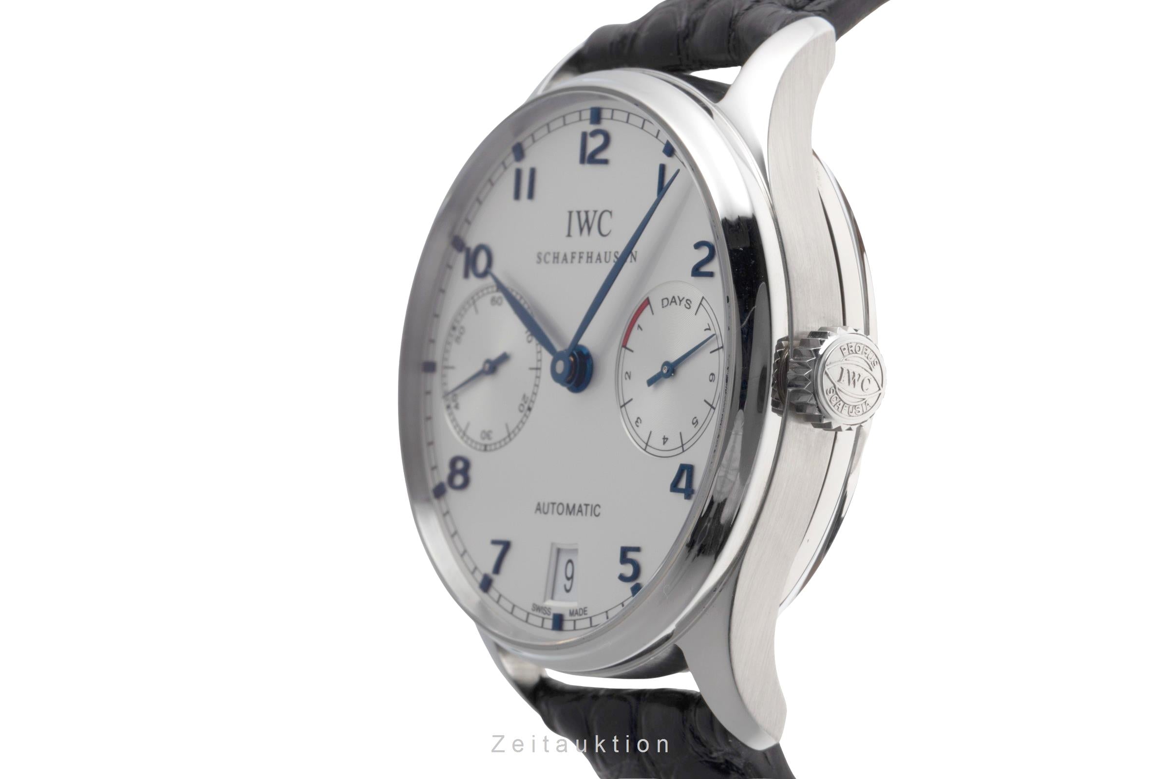 IWC Portugieser acciaio automatismo orologio da uomo IW500107 LP: 14000EUR  [2502870]