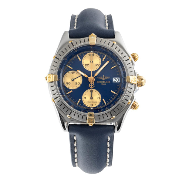 Breitling Chronomat chronographe acier / doré automatique montre pour hommes B13048  [2502874]