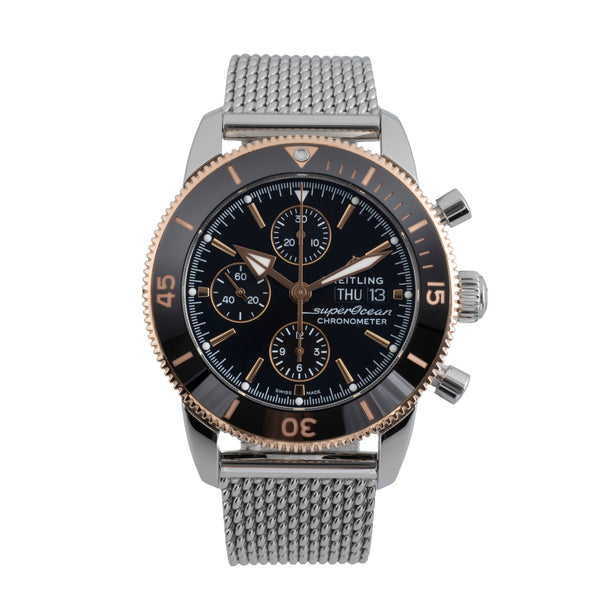 Breitling Superocean chronograph steel / gold automatic men's watch U13313 LP: 10200EUR  [2502879]