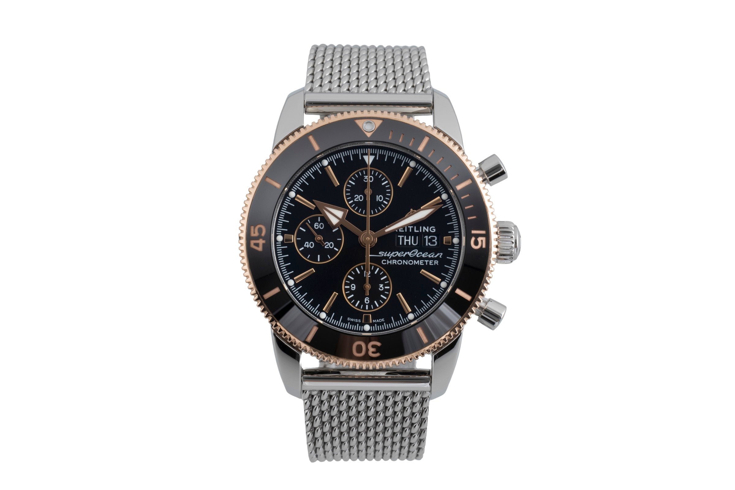 Breitling Superocean cronógrafo acero / oro automático reloj para caballeros U13313 LP: 10200EUR  [2502879]