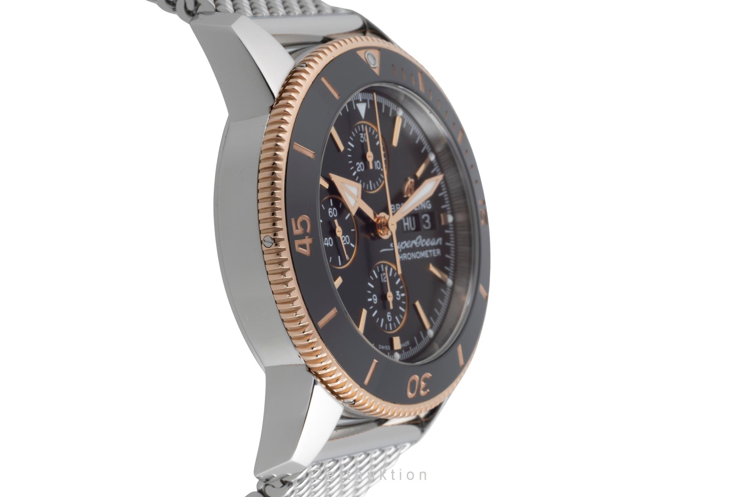 Breitling Superocean chronograph steel / gold automatic men's watch U13313 LP: 10200EUR  [2502879]