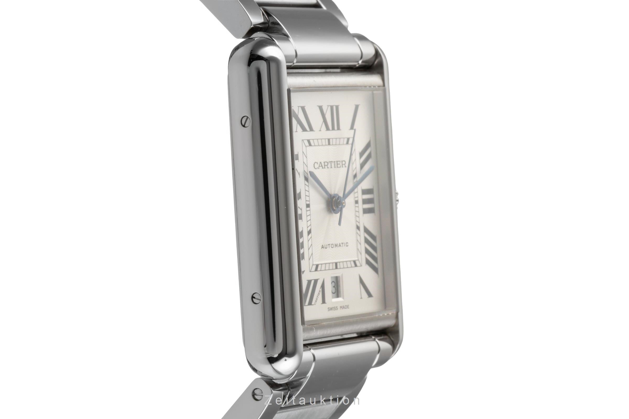 Cartier Tank acier automatique montre pour hommes WSTA0053 LP: 5750EUR  [2502881]