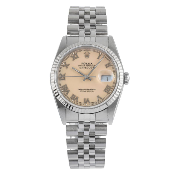 Rolex Datejust steel / white gold automatic men's watch 16234  [2502888]