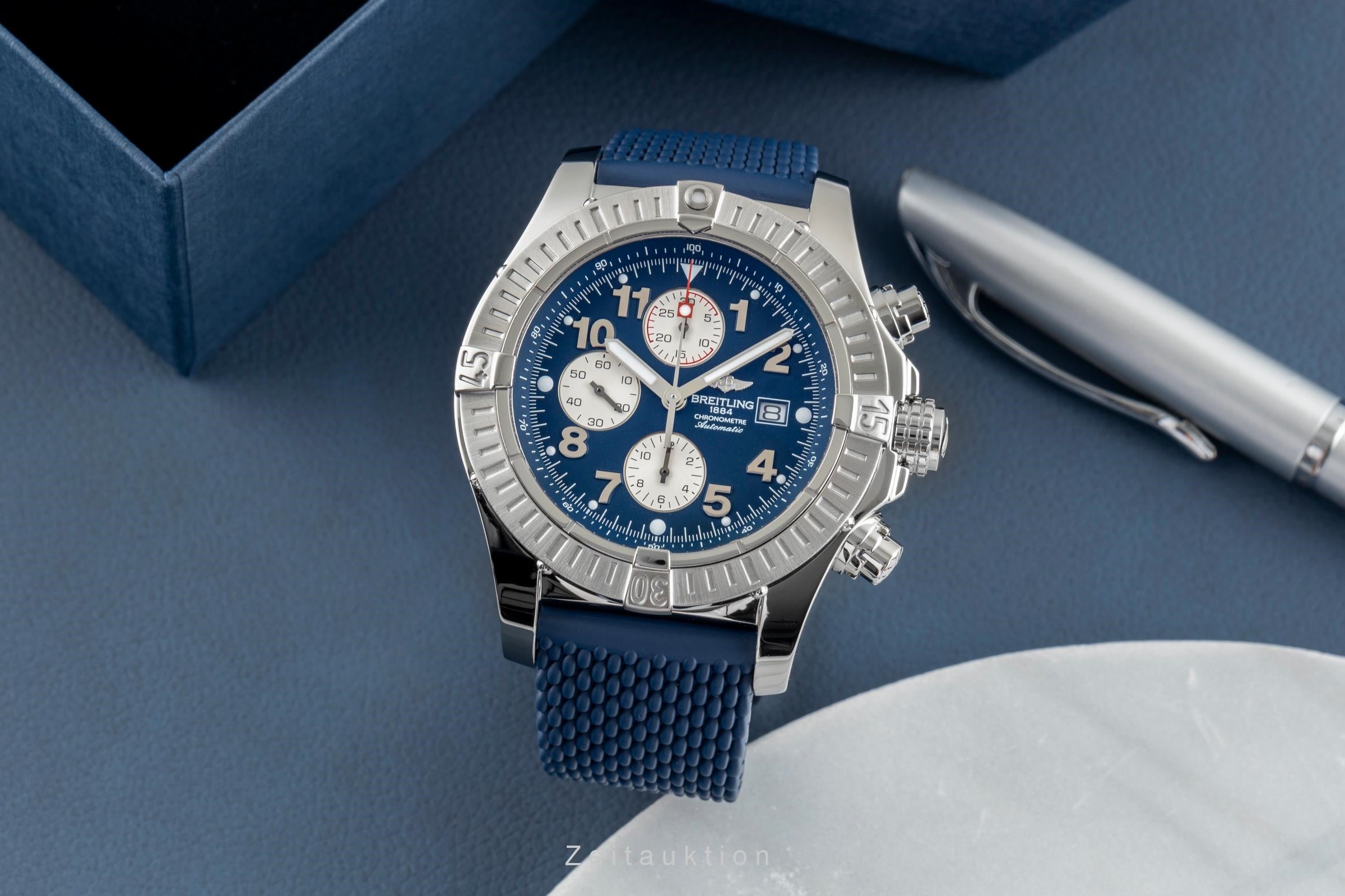 Breitling Super Avenger chronographe acier automatique montre pour hommes A13370  [2502891]