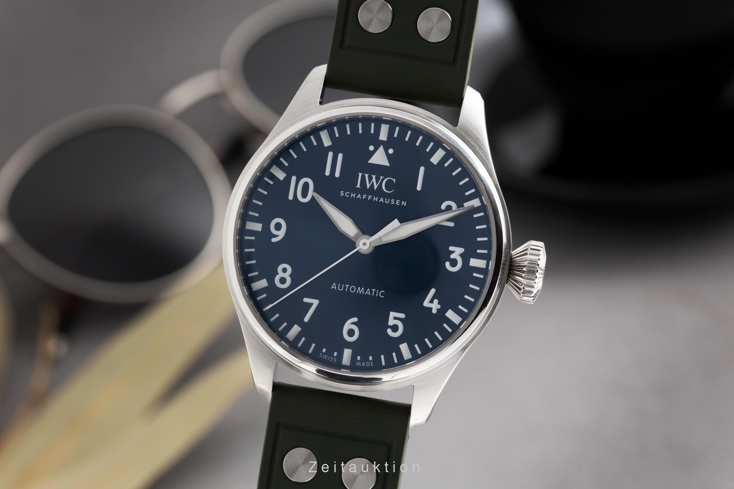 IWC Big Pilot Watch 43 Stahl Automatik Herrenuhr Ref. IW329303 B&P NP: 9600,- € [2502894]