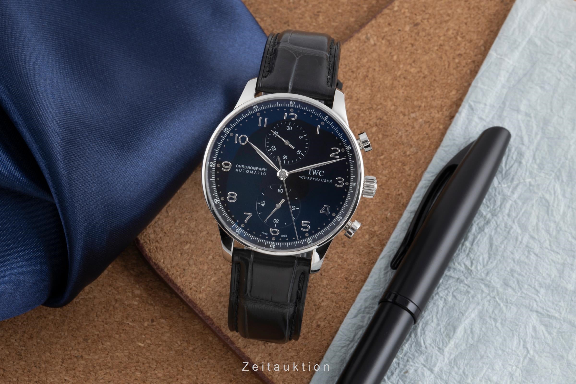 IWC Portugieser chronograph steel automatic men's watch IW371438  [2502901]