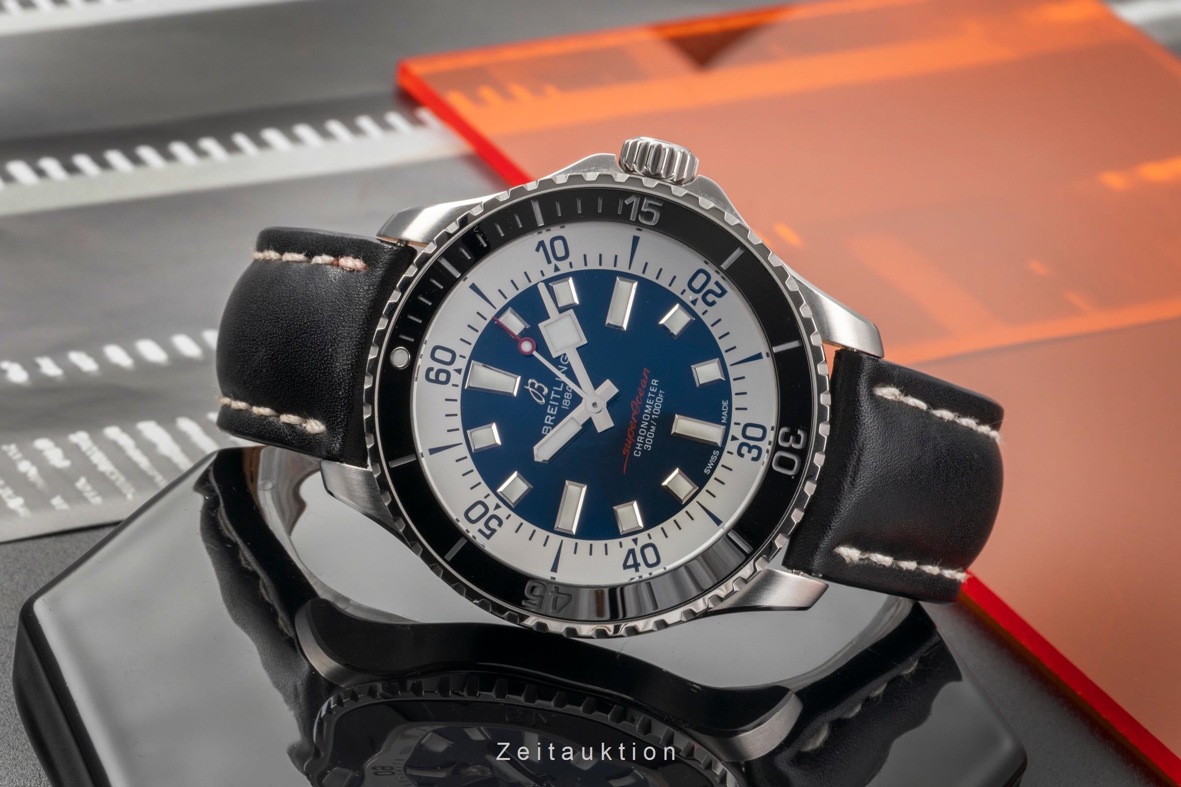 Breitling Superocean acier automatique montre pour hommes A17376 LP: 5350EUR  [2502910]